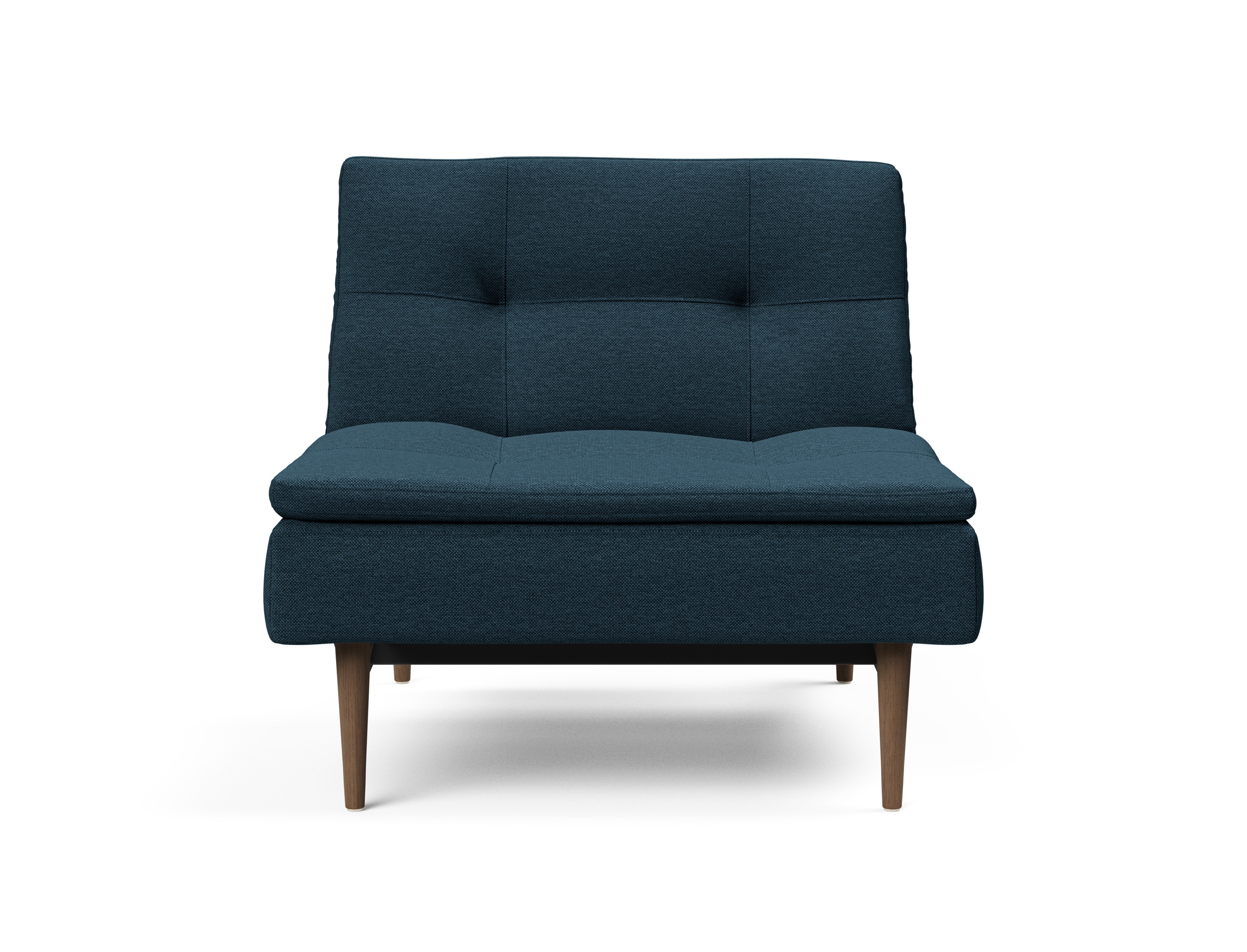 Dublexo Deluxe Fabric Chair w/Dark Wood Styletto Legs