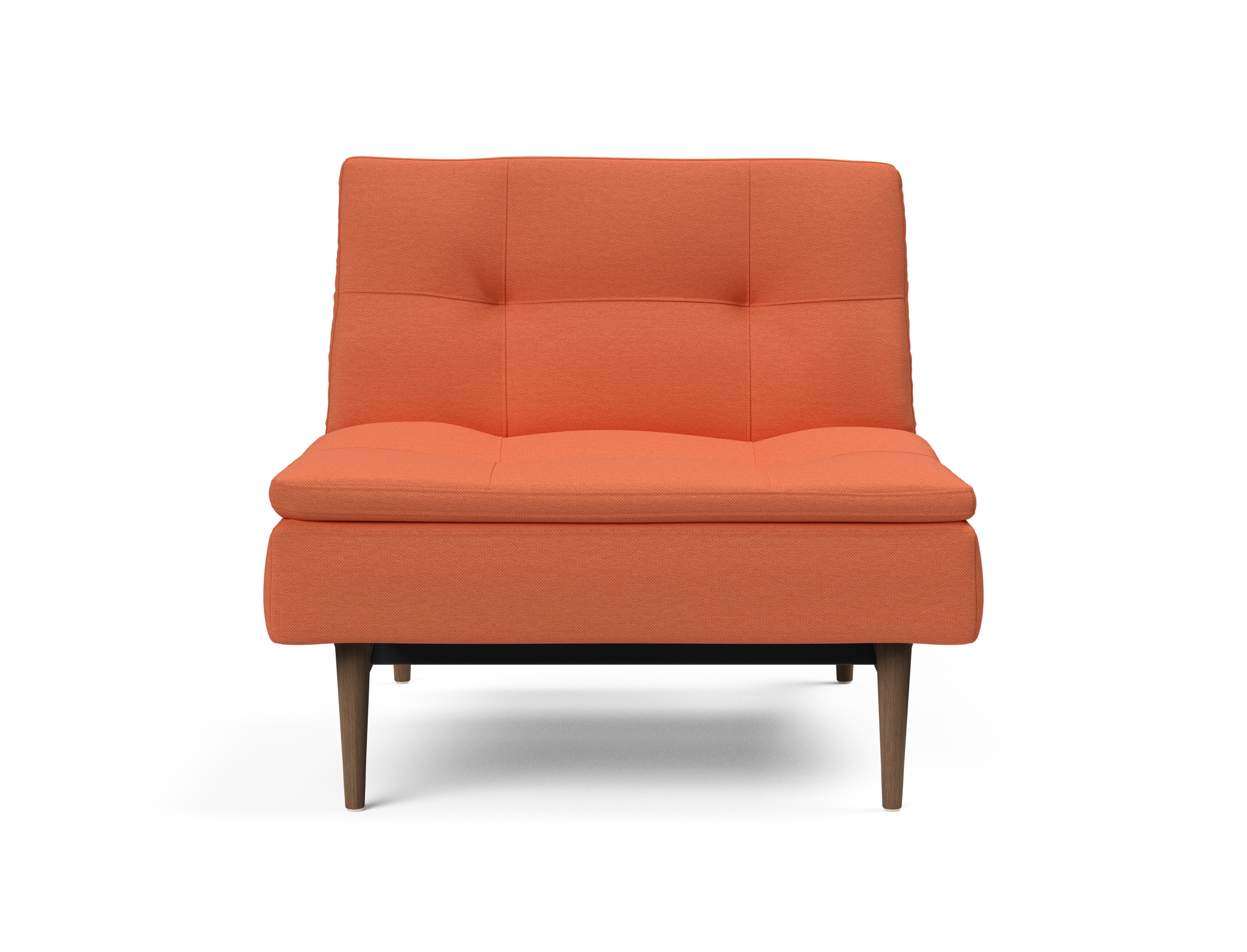 Dublexo Deluxe Fabric Chair w/Dark Wood Styletto Legs