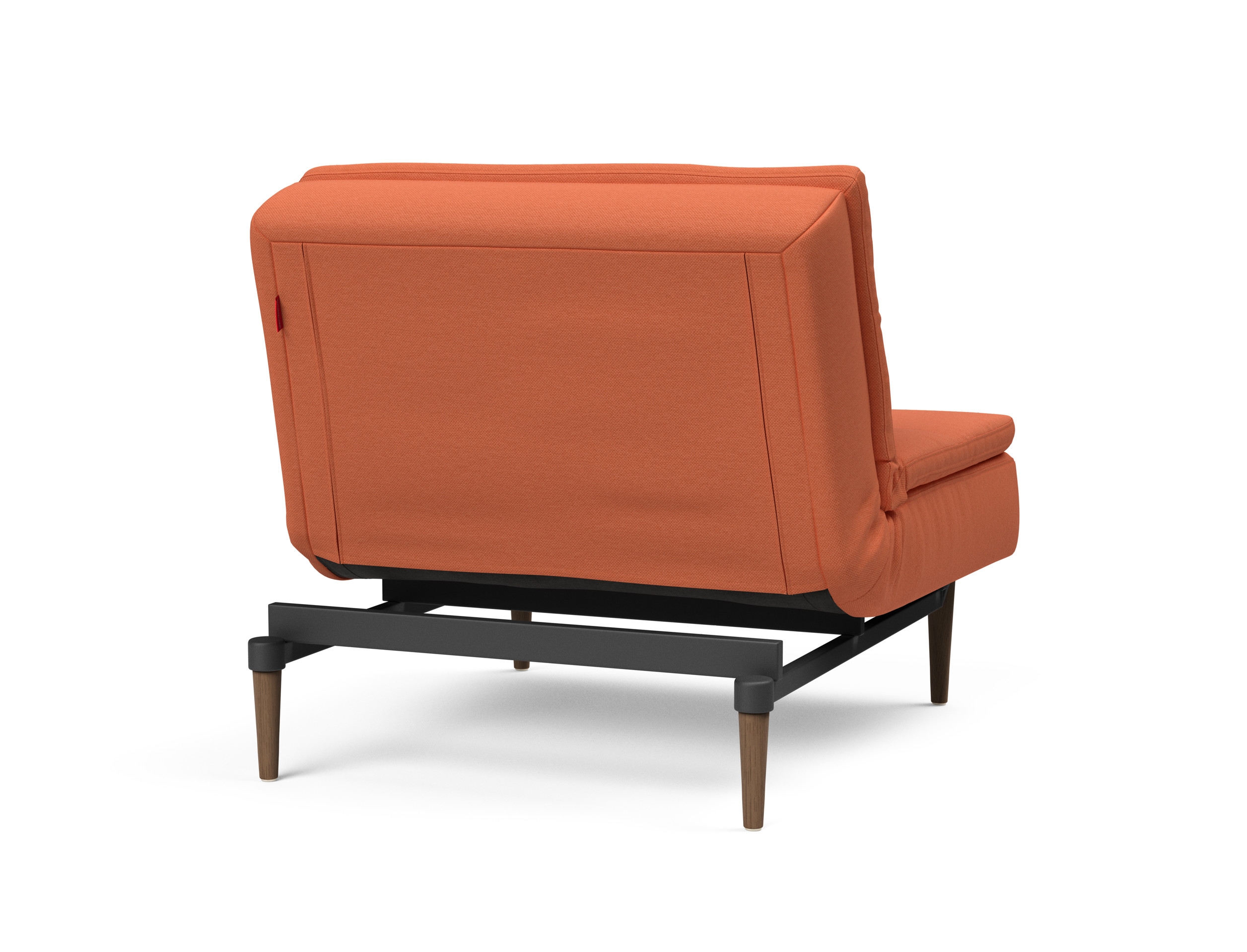 Dublexo Deluxe Fabric Chair w/Dark Wood Styletto Legs