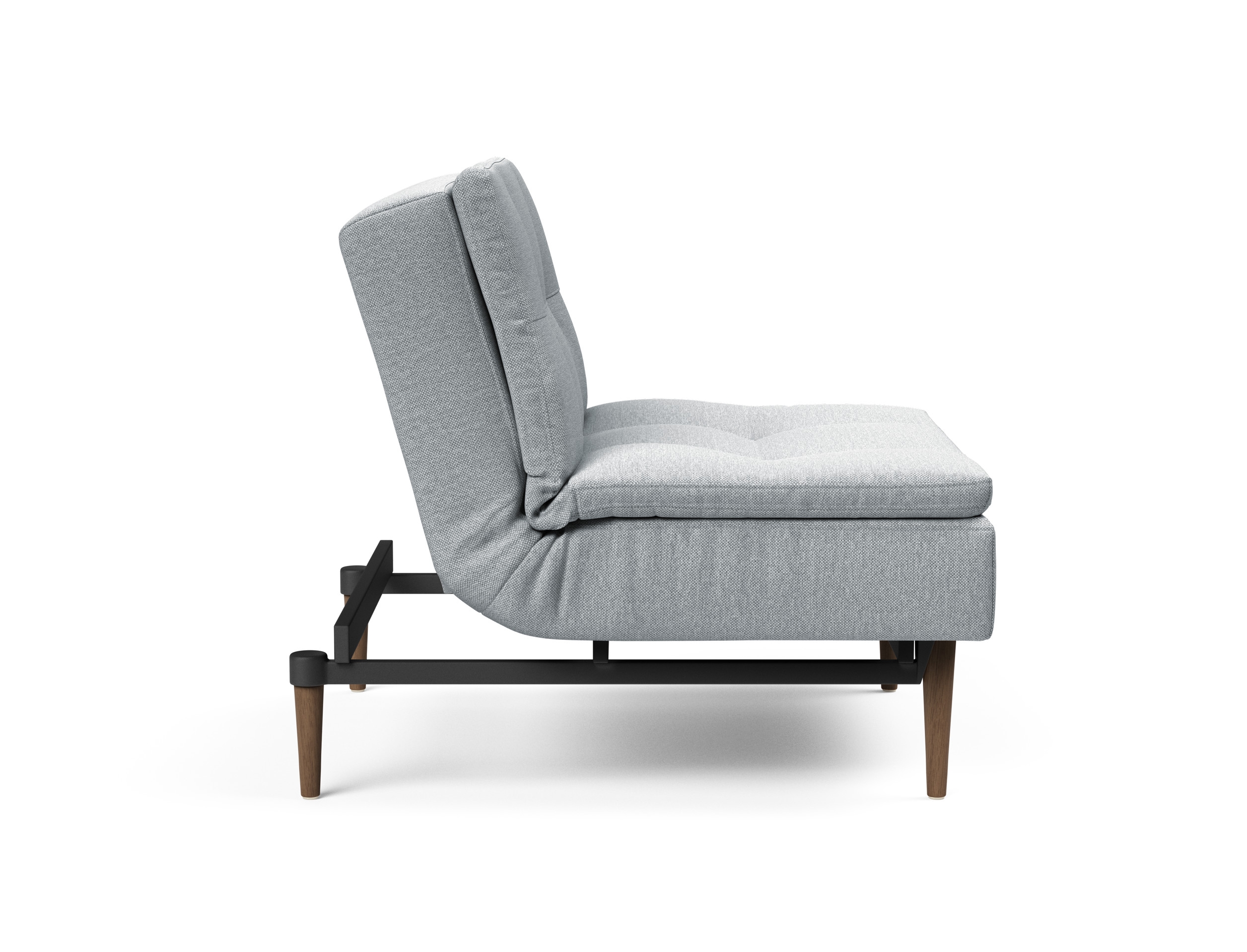 Dublexo Deluxe Fabric Chair w/Dark Wood Styletto Legs