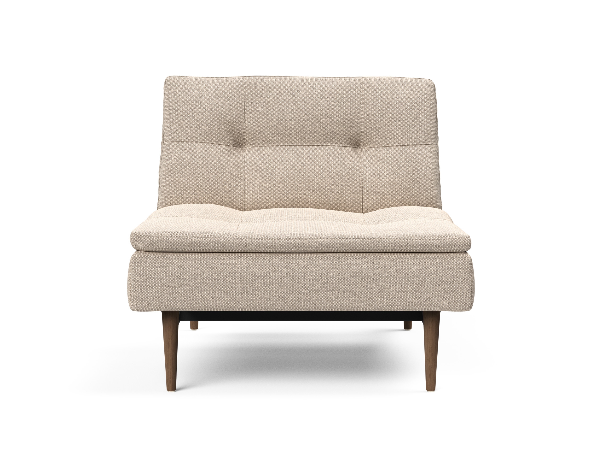 Dublexo Deluxe Fabric Chair w/Dark Wood Styletto Legs