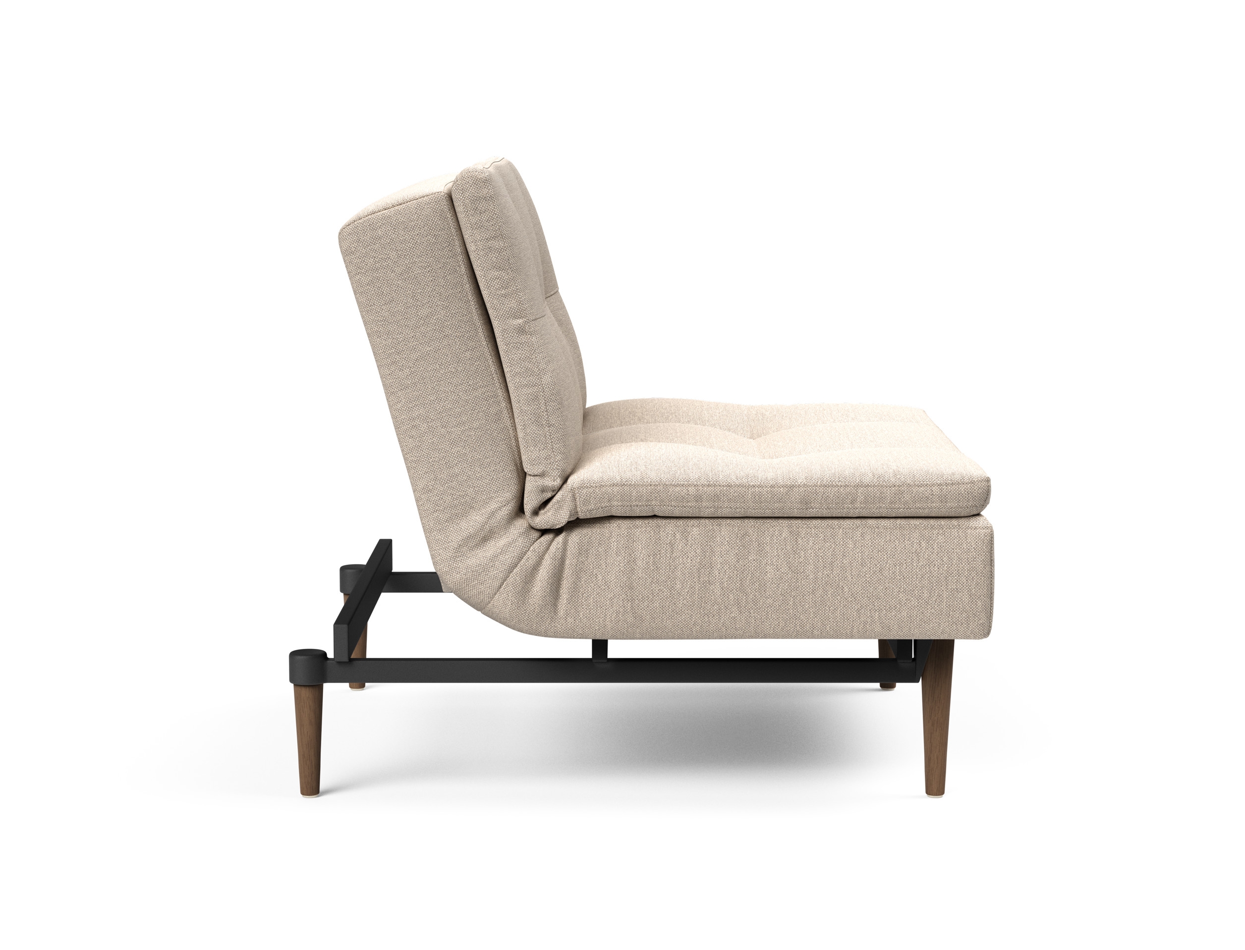 Dublexo Deluxe Fabric Chair w/Dark Wood Styletto Legs
