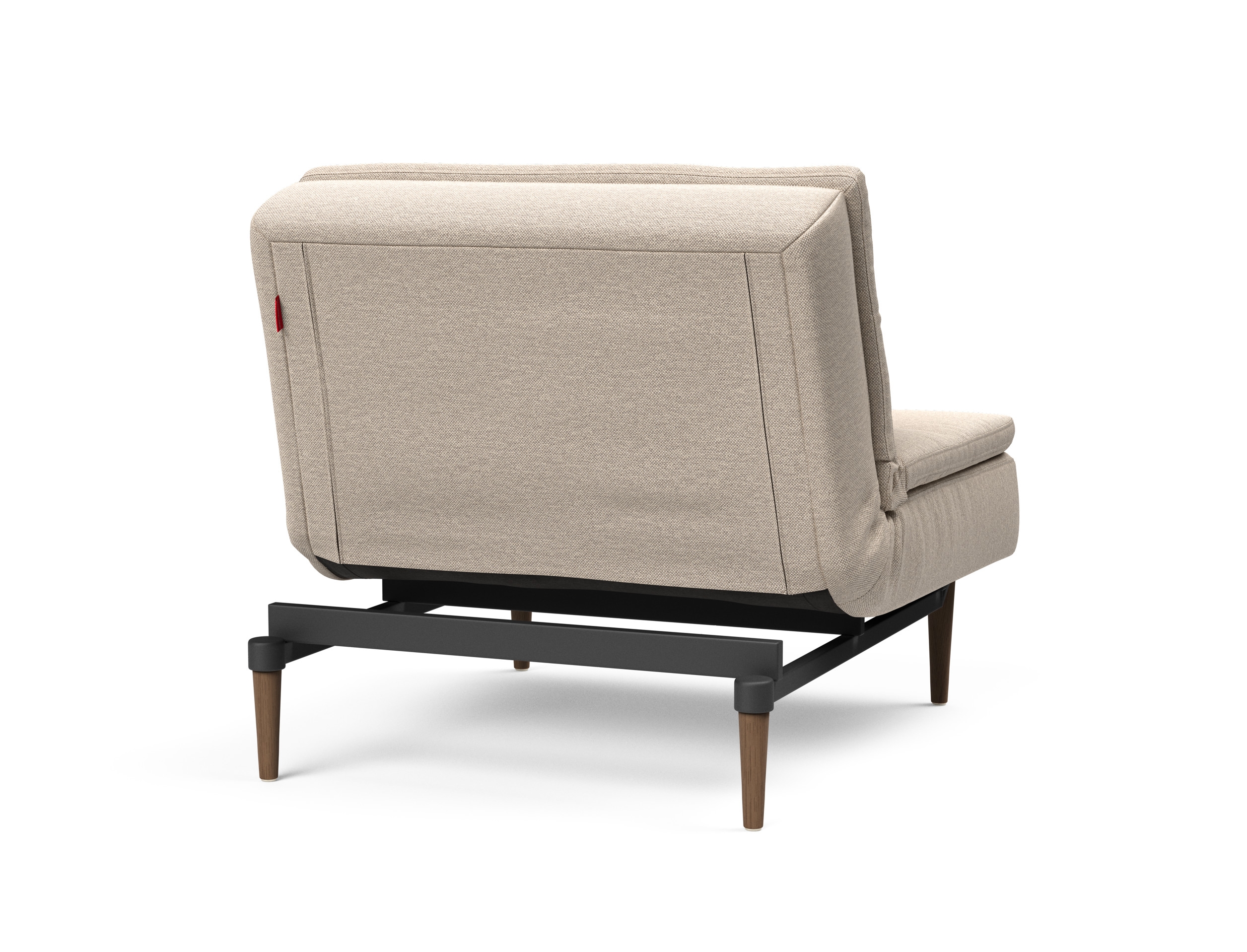 Dublexo Deluxe Fabric Chair w/Dark Wood Styletto Legs
