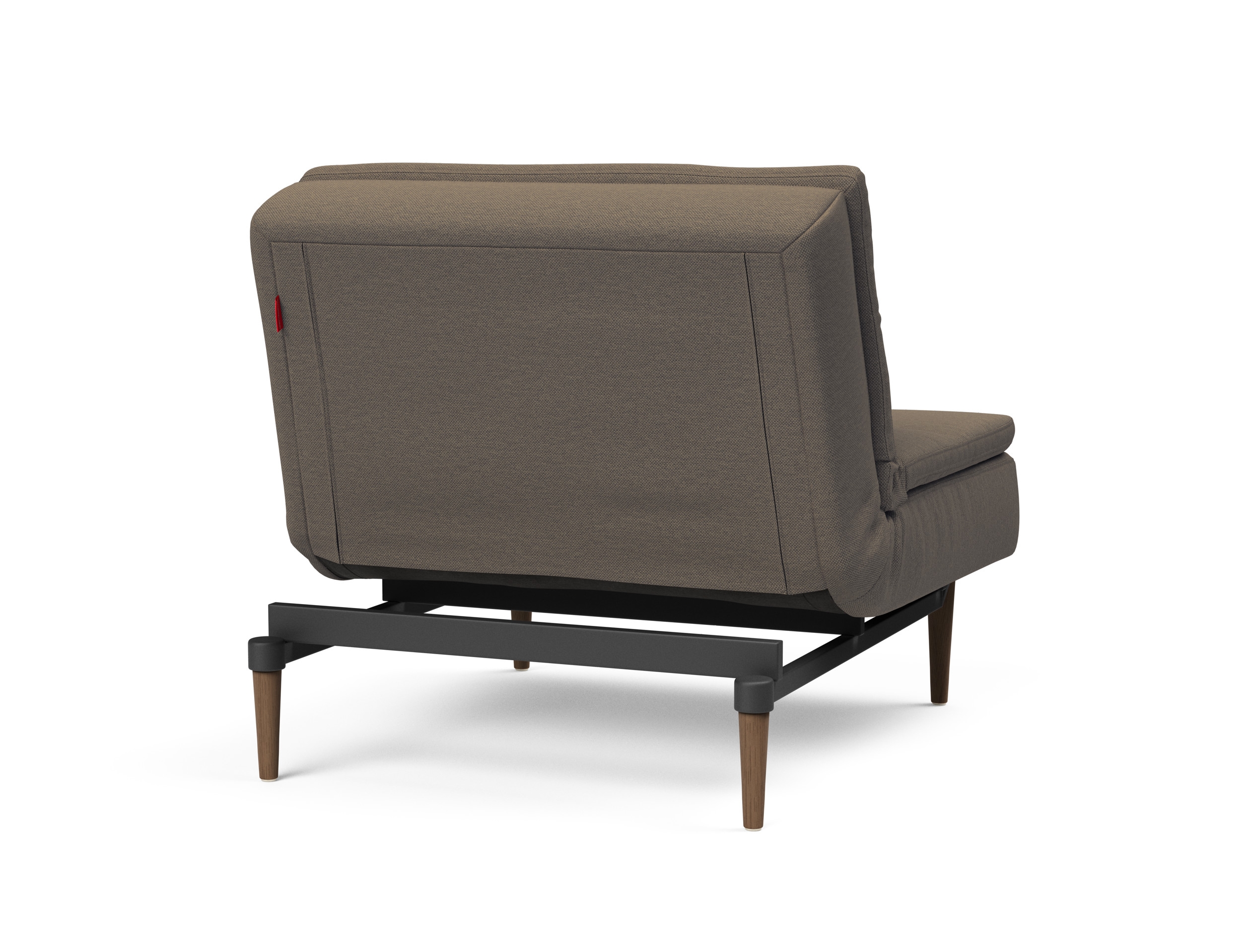 Dublexo Deluxe Fabric Chair w/Dark Wood Styletto Legs
