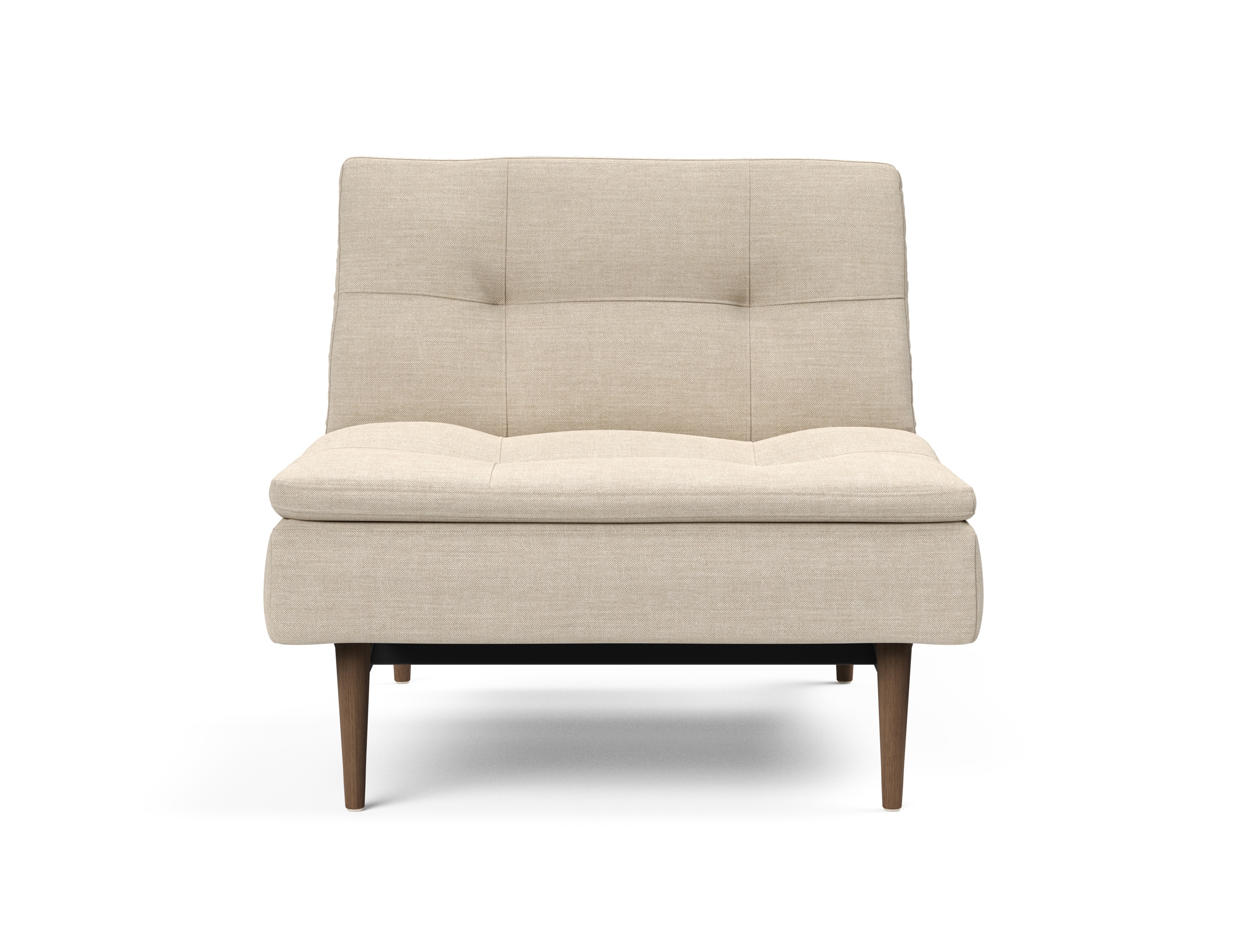 Dublexo Deluxe Fabric Chair w/Dark Wood Styletto Legs