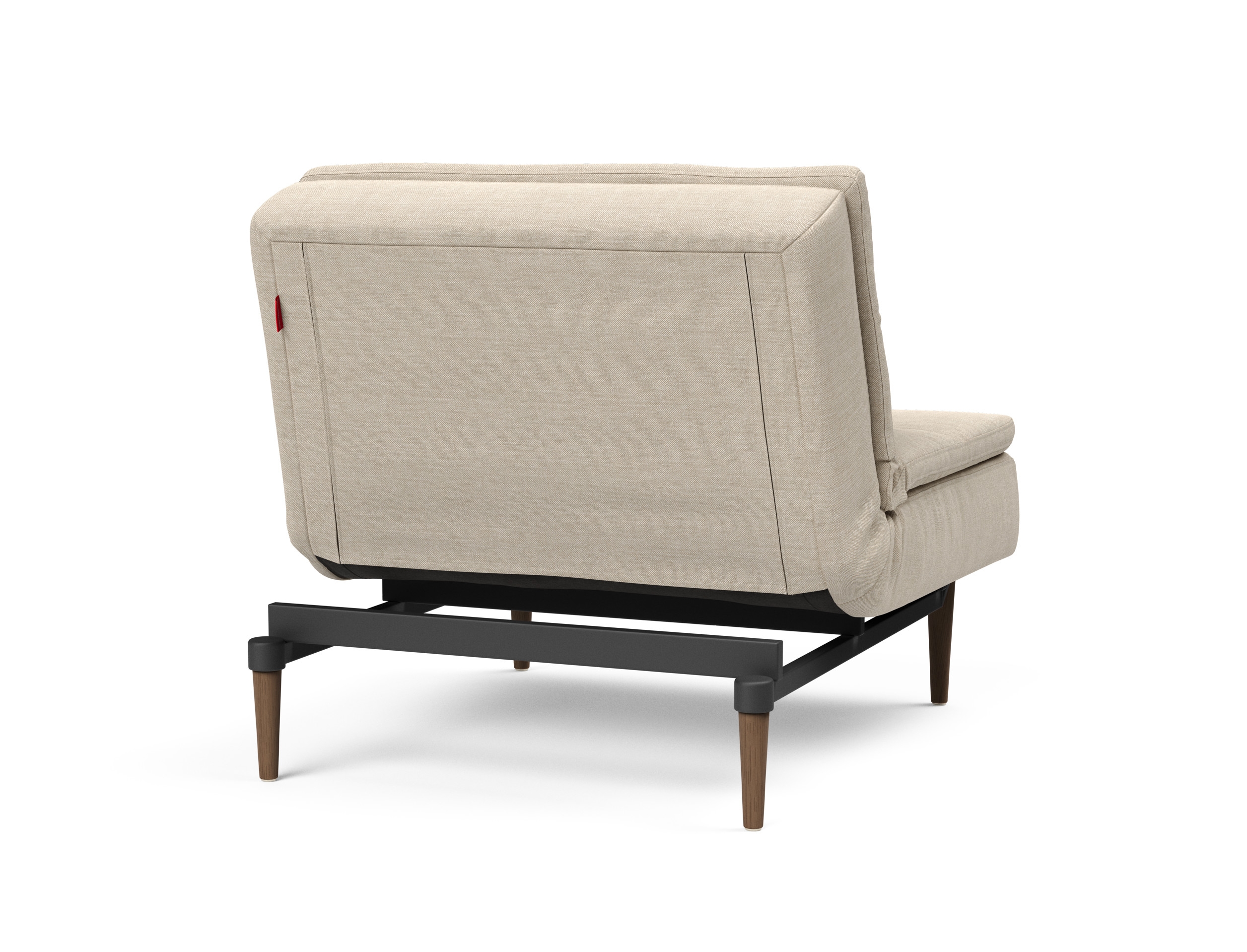 Dublexo Deluxe Fabric Chair w/Dark Wood Styletto Legs