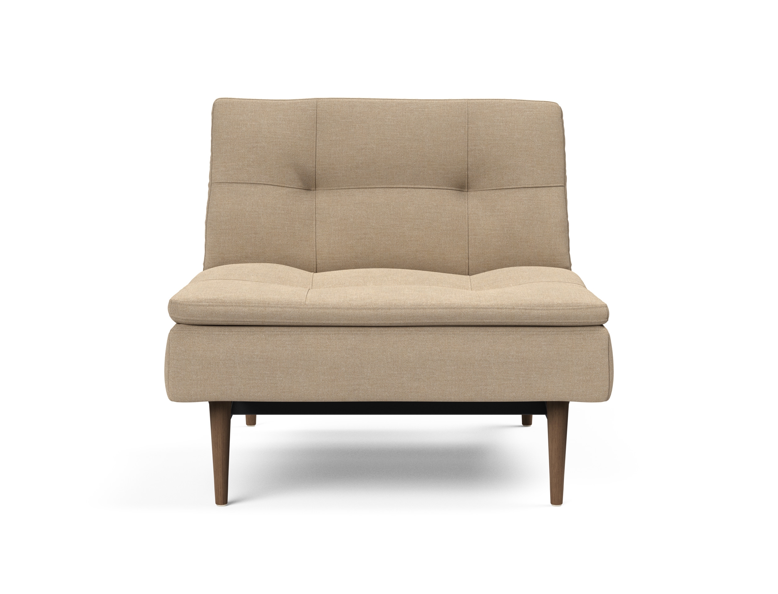 Dublexo Deluxe Fabric Chair w/Dark Wood Styletto Legs