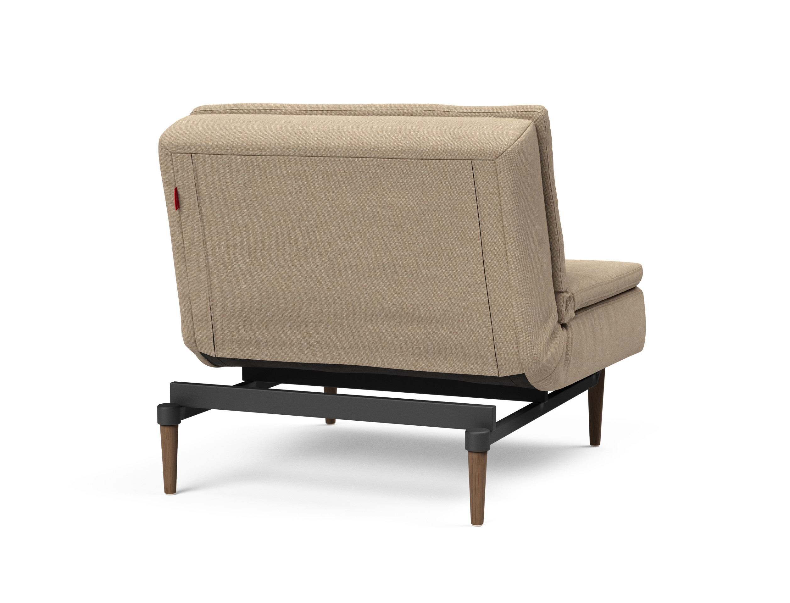 Dublexo Deluxe Fabric Chair w/Dark Wood Styletto Legs