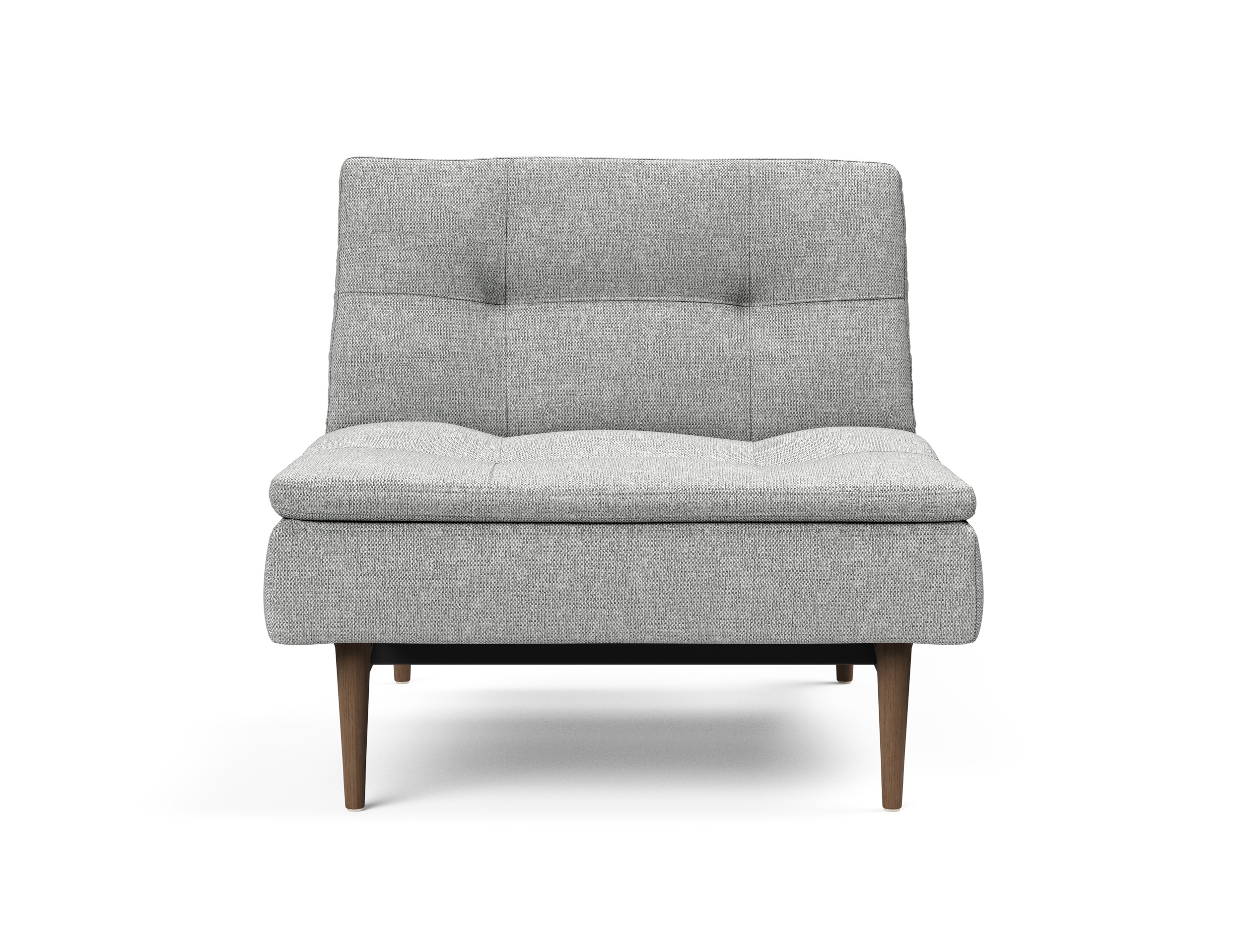 Dublexo Deluxe Fabric Chair w/Dark Wood Styletto Legs