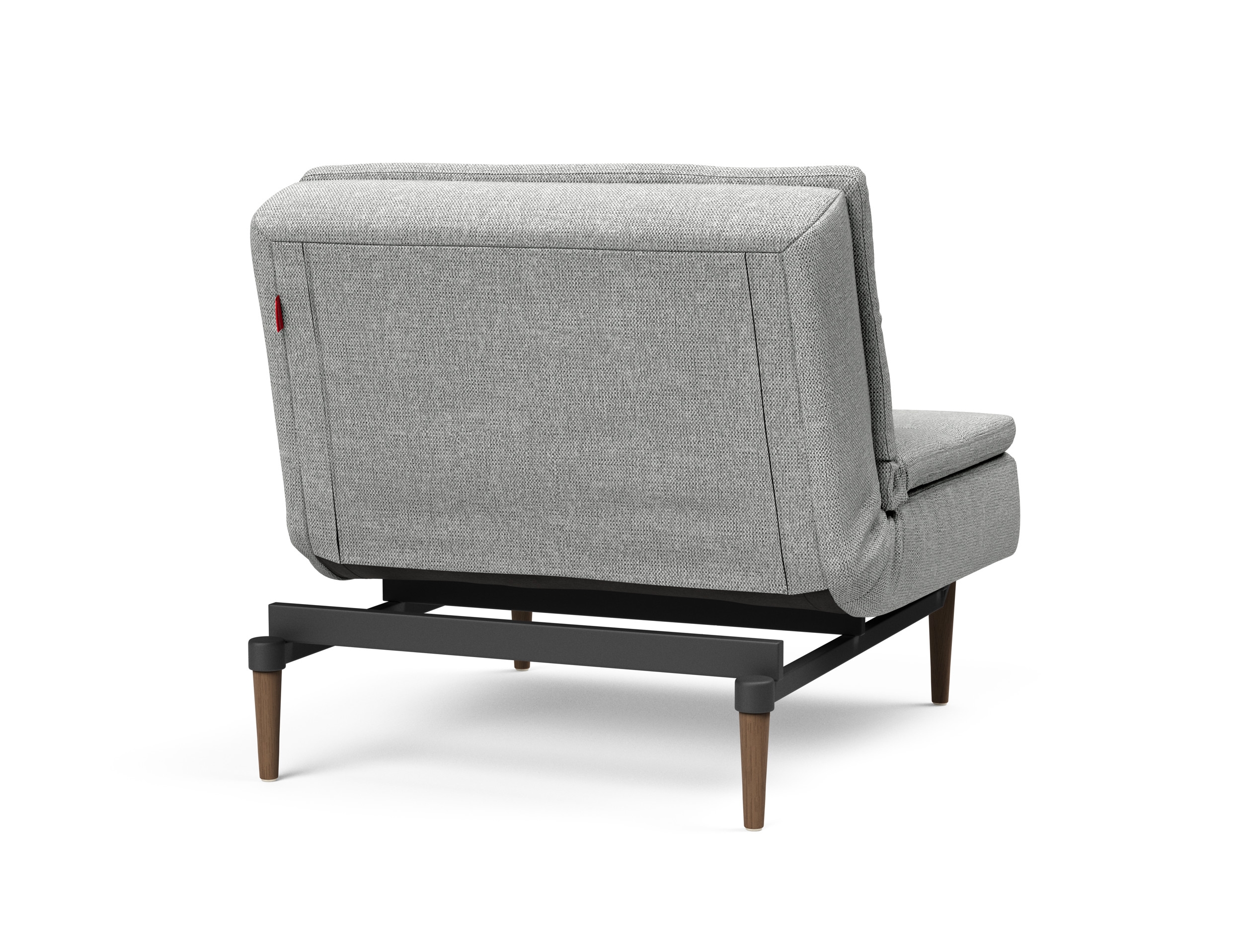 Dublexo Deluxe Fabric Chair w/Dark Wood Styletto Legs