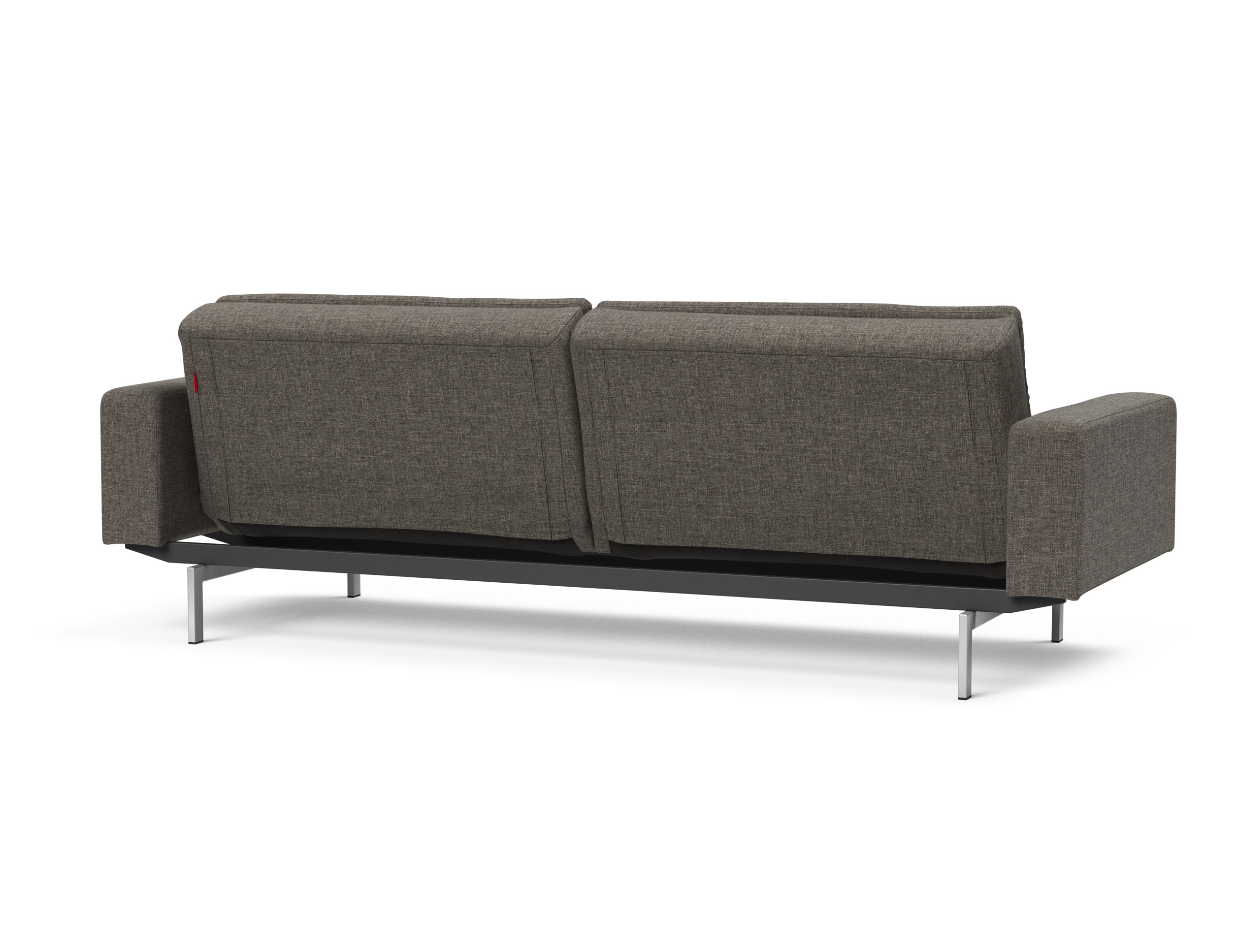 Dublexo Deluxe Fabric Sofa Bed w/Arms & Stainless Steel Legs