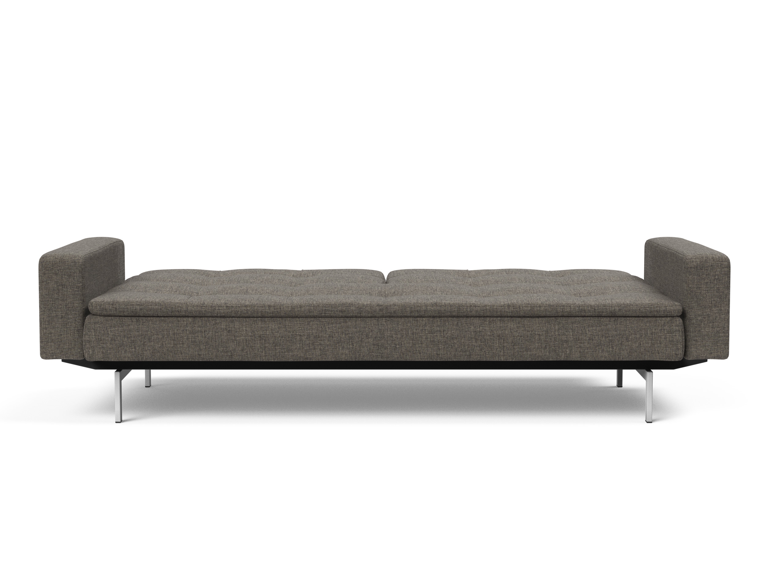 Dublexo Deluxe Fabric Sofa Bed w/Arms & Stainless Steel Legs