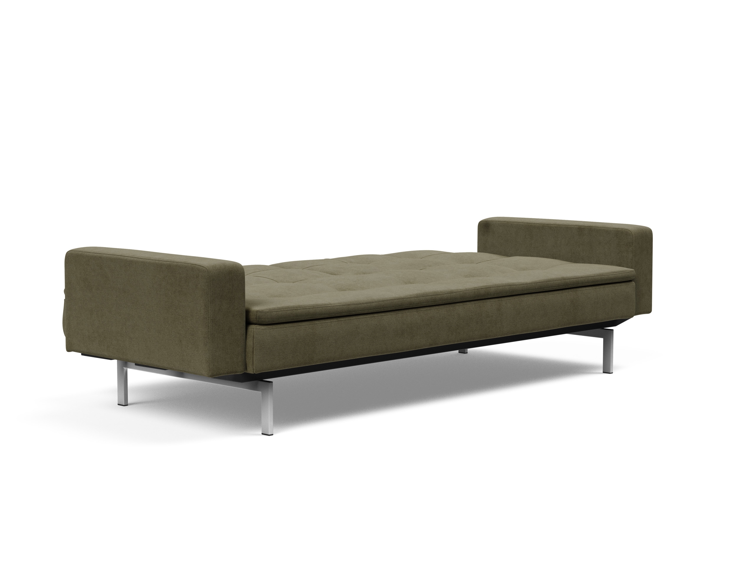 Dublexo Deluxe Fabric Sofa Bed w/Arms & Stainless Steel Legs