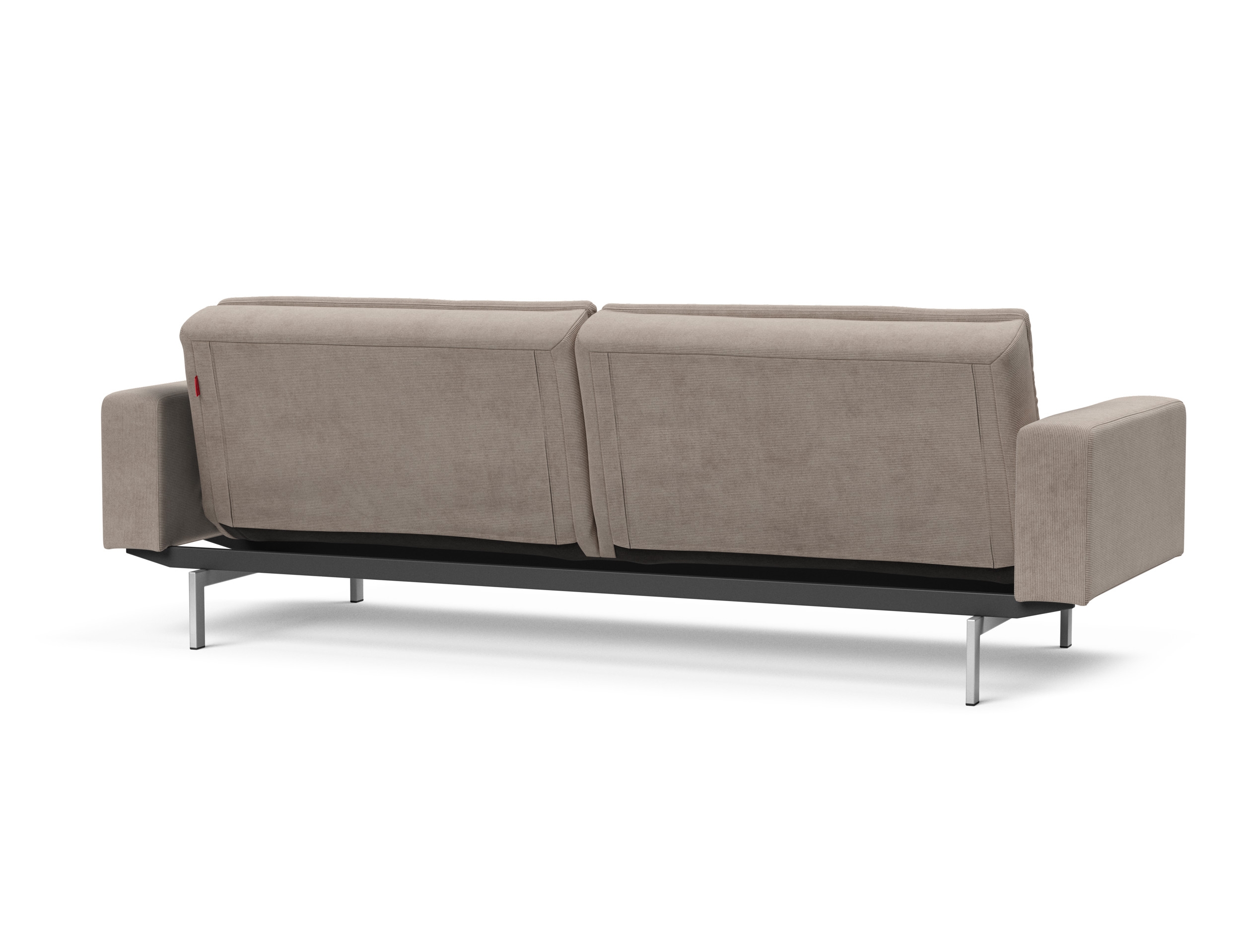 Dublexo Deluxe Fabric Sofa Bed w/Arms & Stainless Steel Legs
