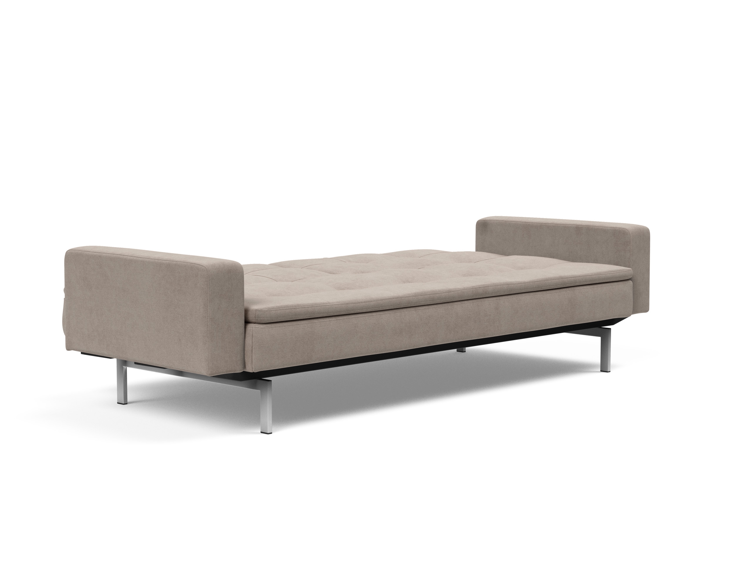 Dublexo Deluxe Fabric Sofa Bed w/Arms & Stainless Steel Legs