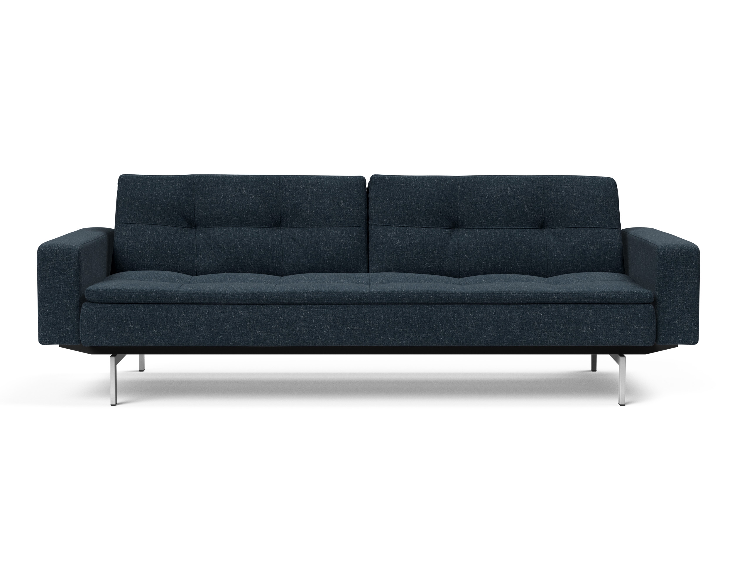 Dublexo Deluxe Fabric Sofa Bed w/Arms & Stainless Steel Legs