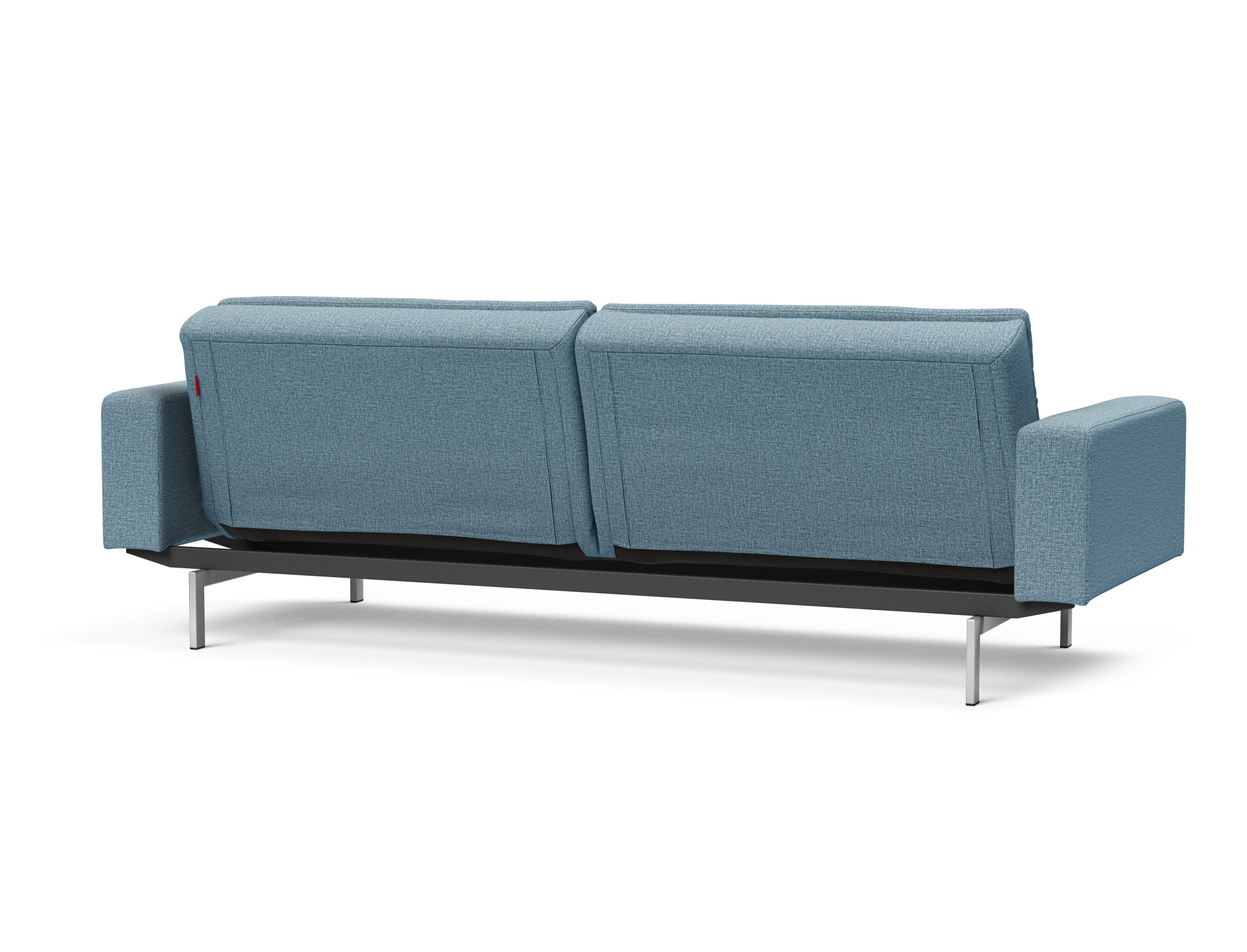 Dublexo Deluxe Fabric Sofa Bed w/Arms & Stainless Steel Legs