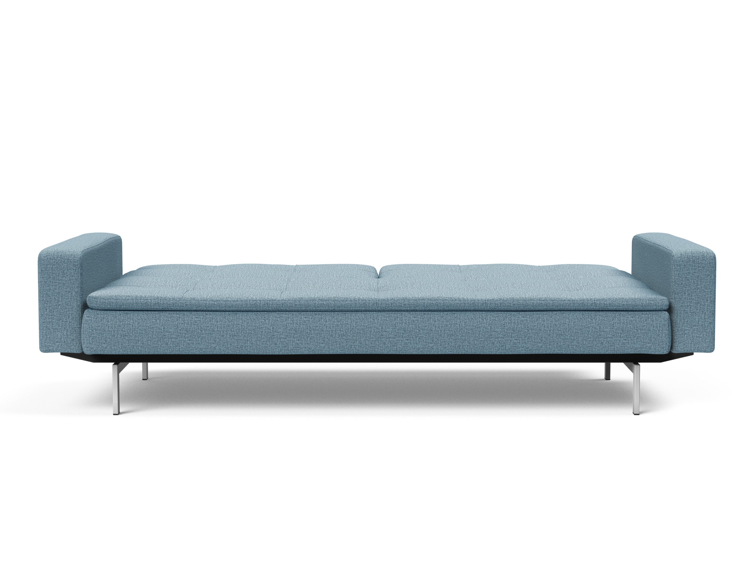 Dublexo Deluxe Fabric Sofa Bed w/Arms & Stainless Steel Legs