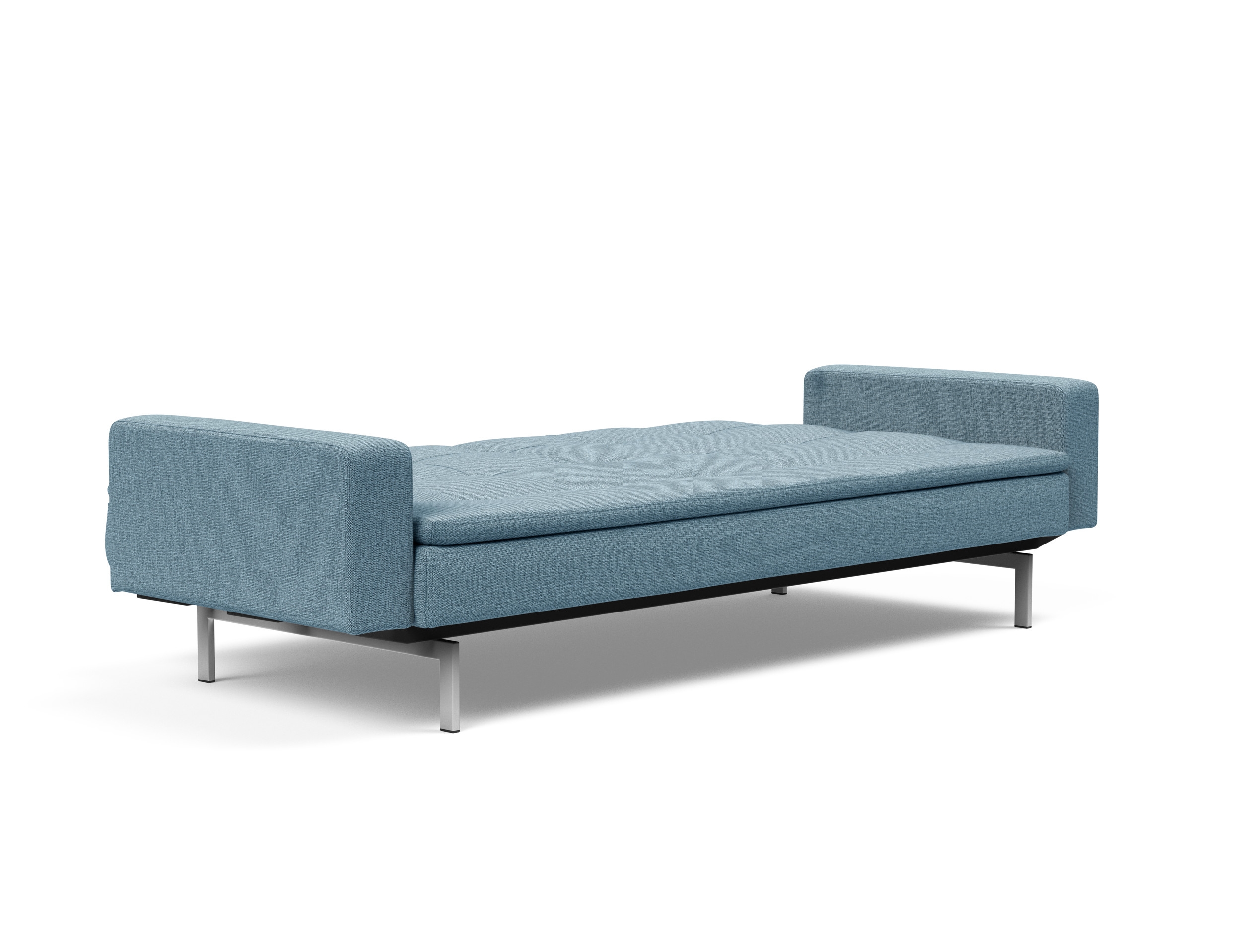 Dublexo Deluxe Fabric Sofa Bed w/Arms & Stainless Steel Legs