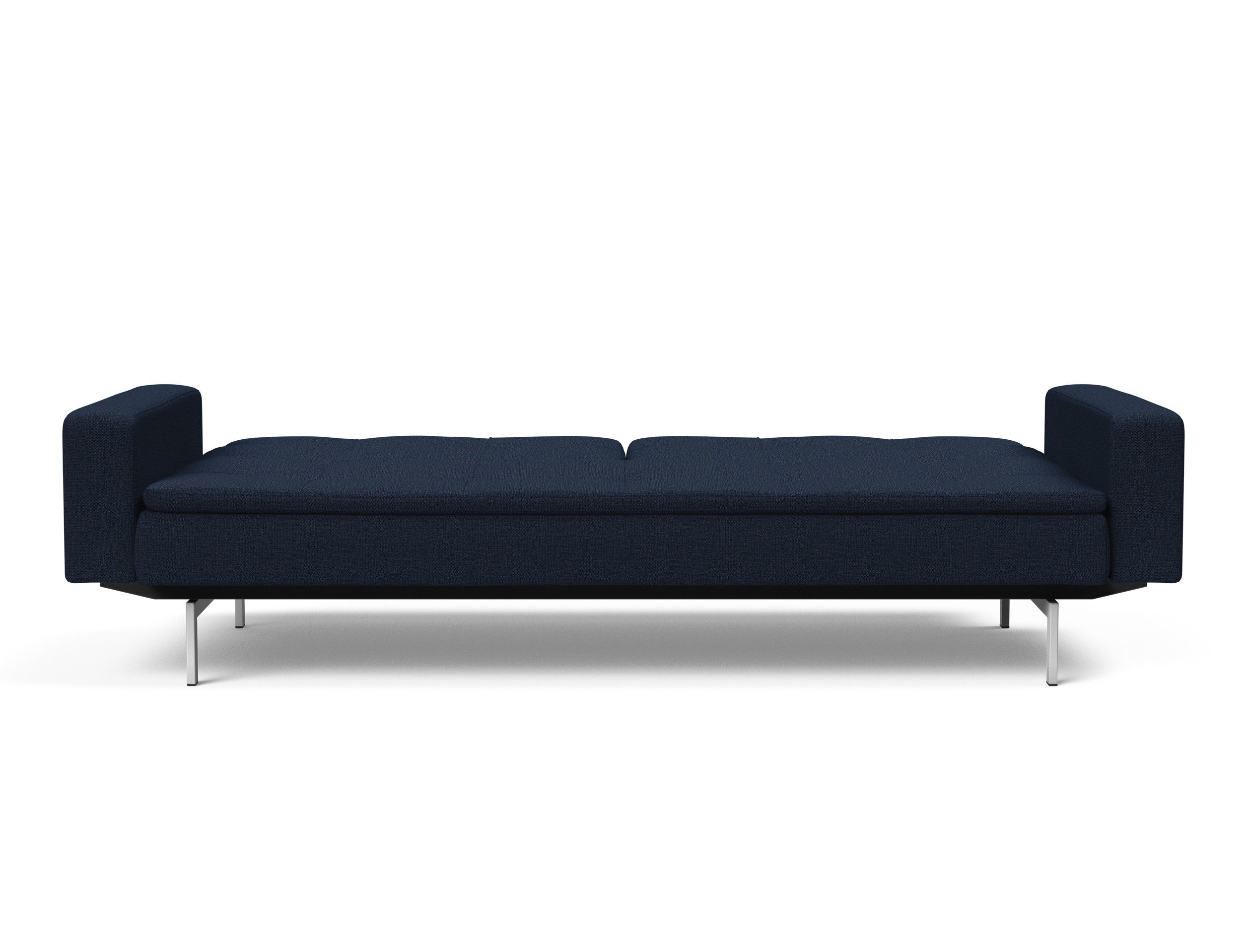 Dublexo Deluxe Fabric Sofa Bed w/Arms & Stainless Steel Legs