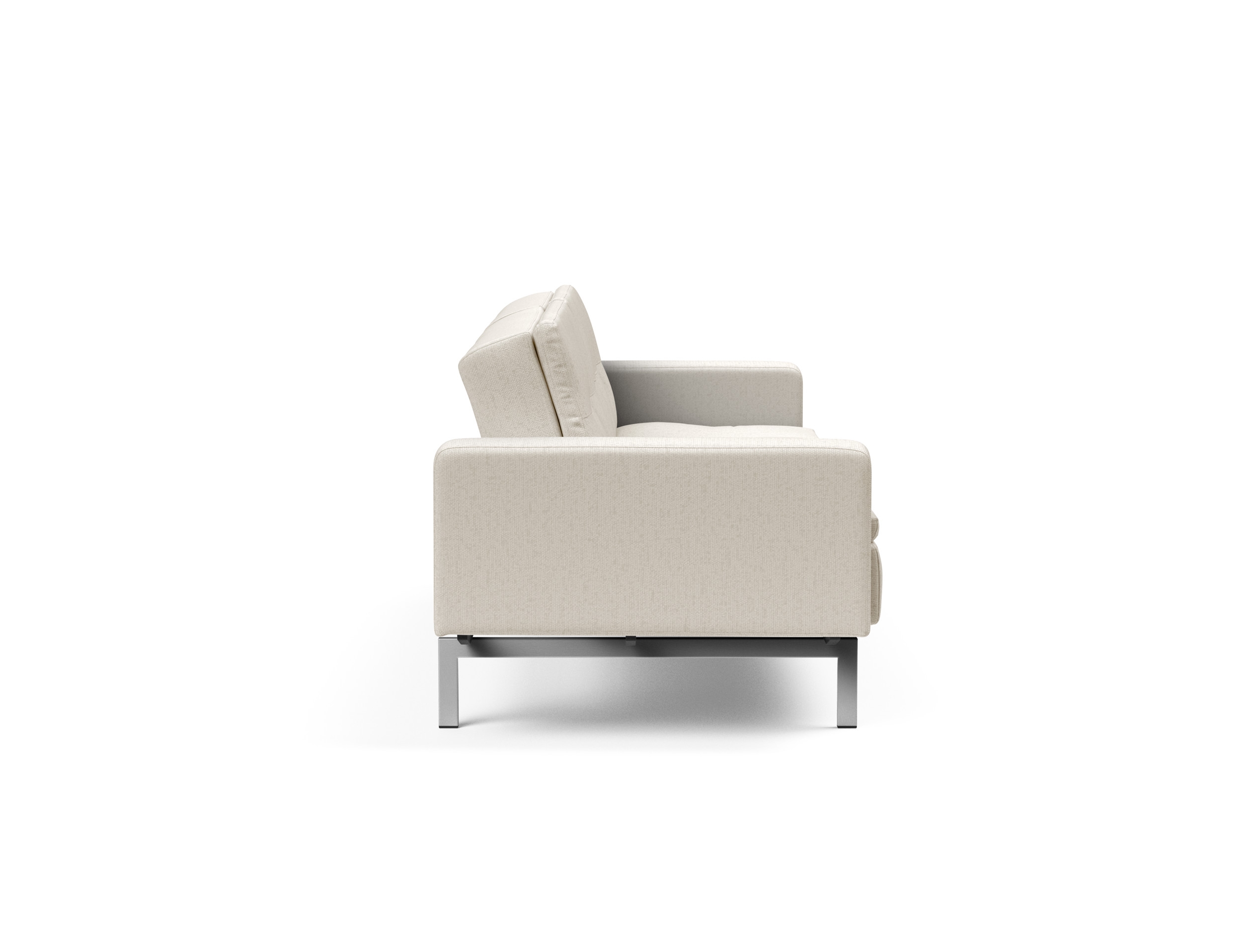 Dublexo Deluxe Fabric Sofa Bed w/Arms & Stainless Steel Legs