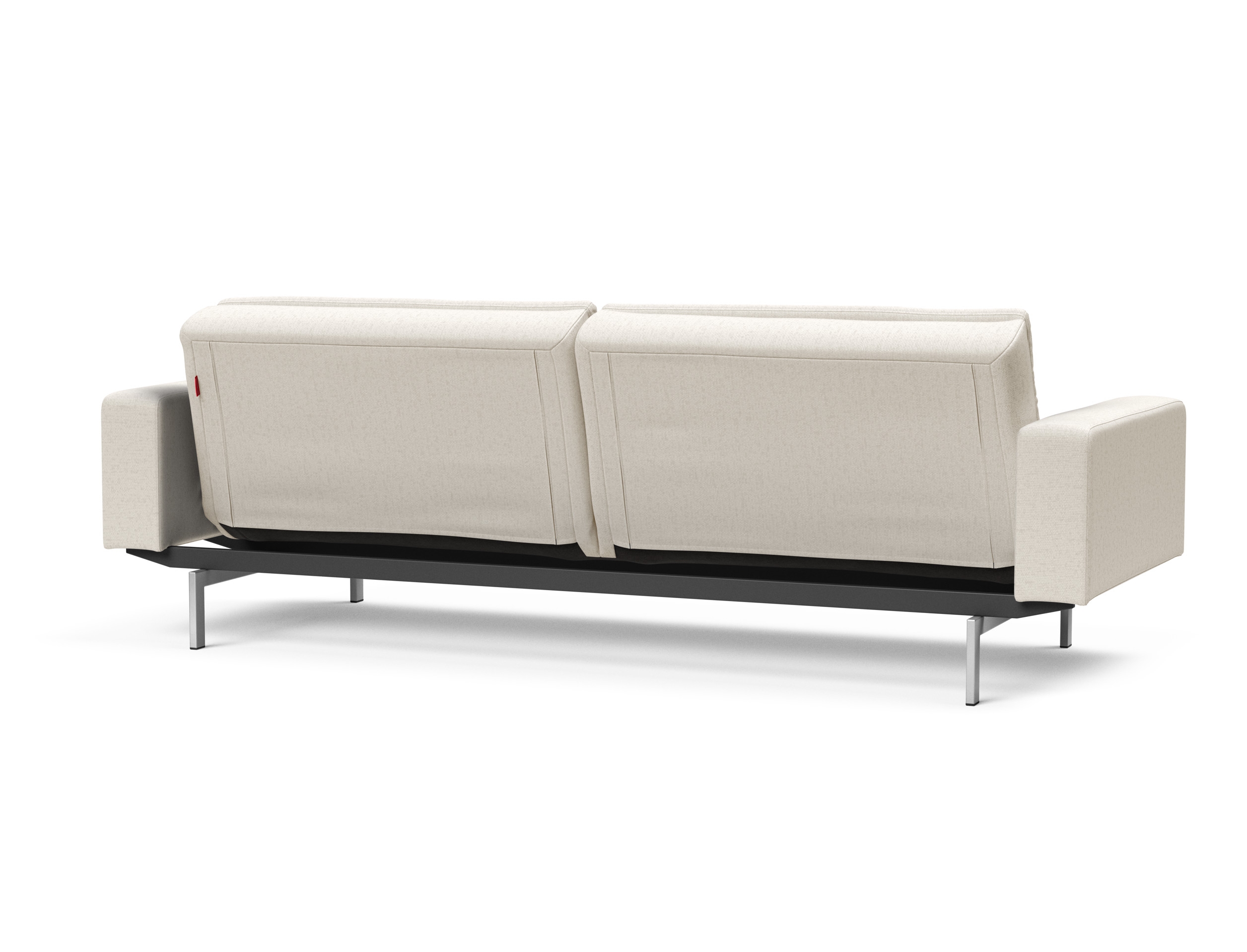 Dublexo Deluxe Fabric Sofa Bed w/Arms & Stainless Steel Legs