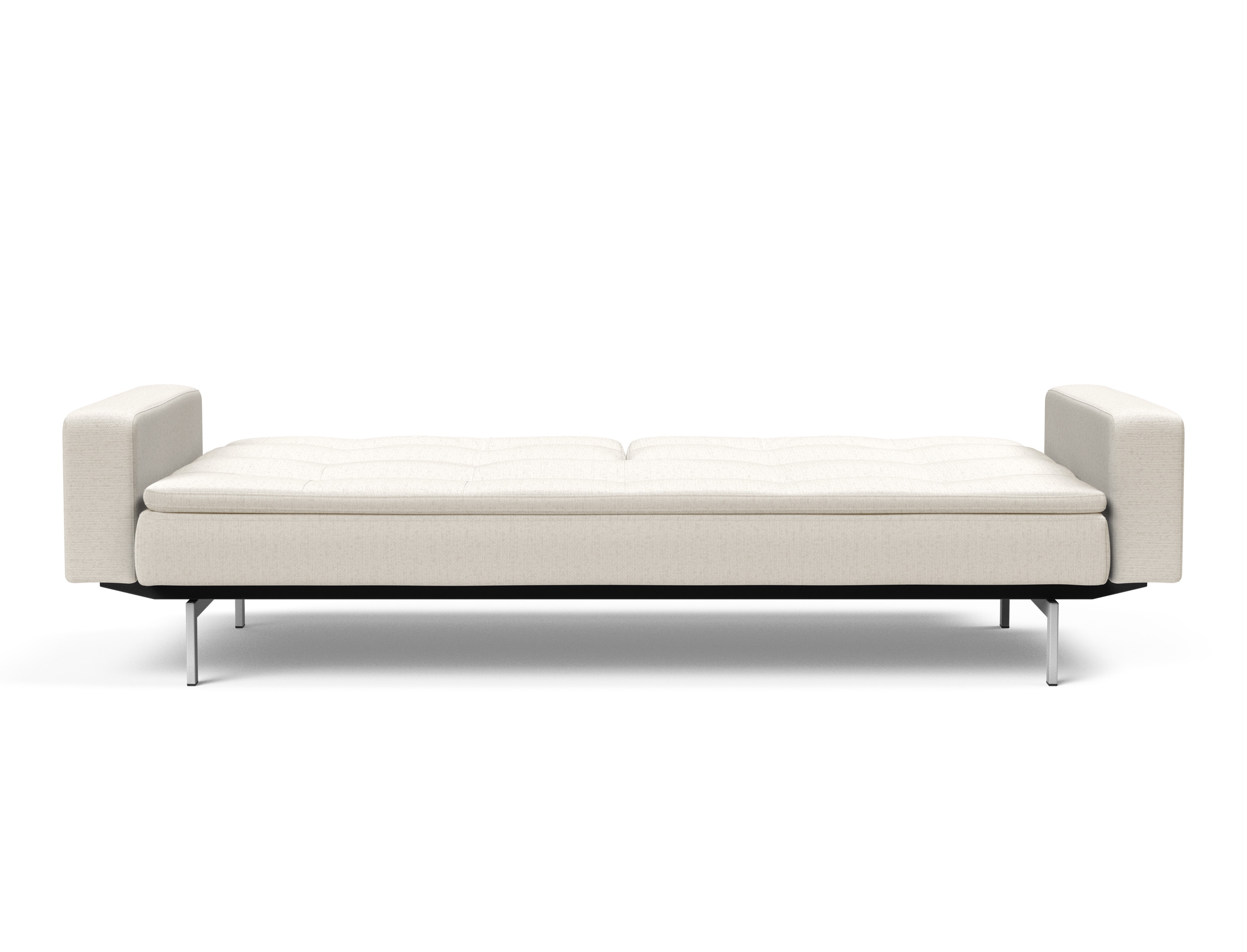 Dublexo Deluxe Fabric Sofa Bed w/Arms & Stainless Steel Legs