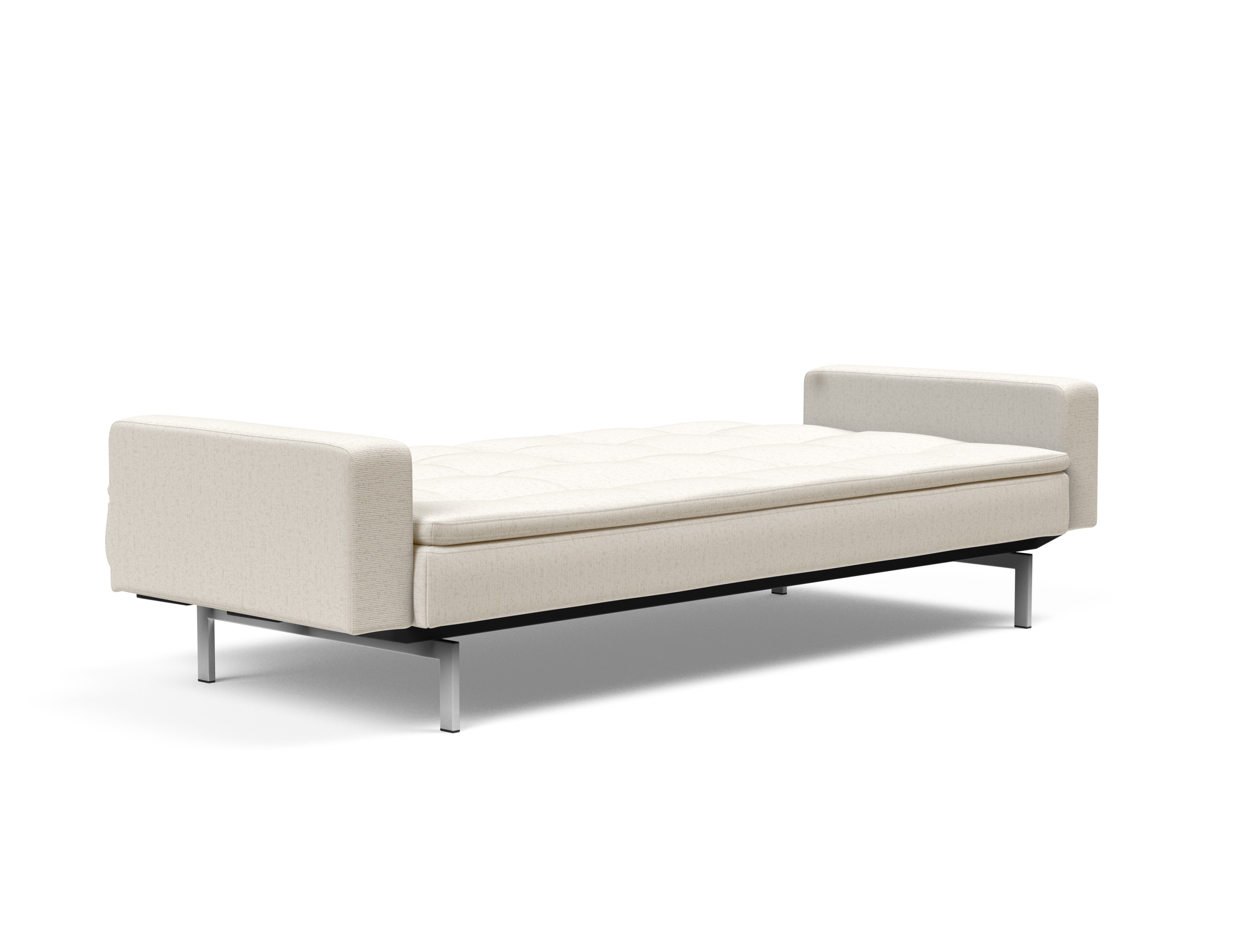 Dublexo Deluxe Fabric Sofa Bed w/Arms & Stainless Steel Legs