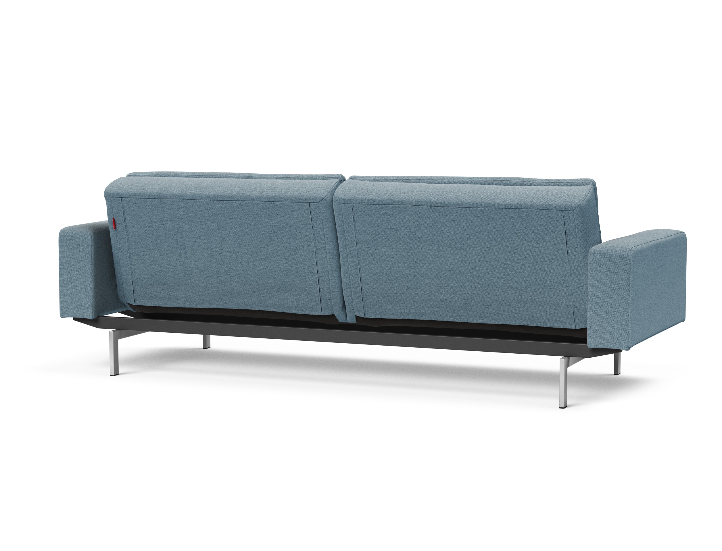 Dublexo Deluxe Fabric Sofa Bed w/Arms & Stainless Steel Legs
