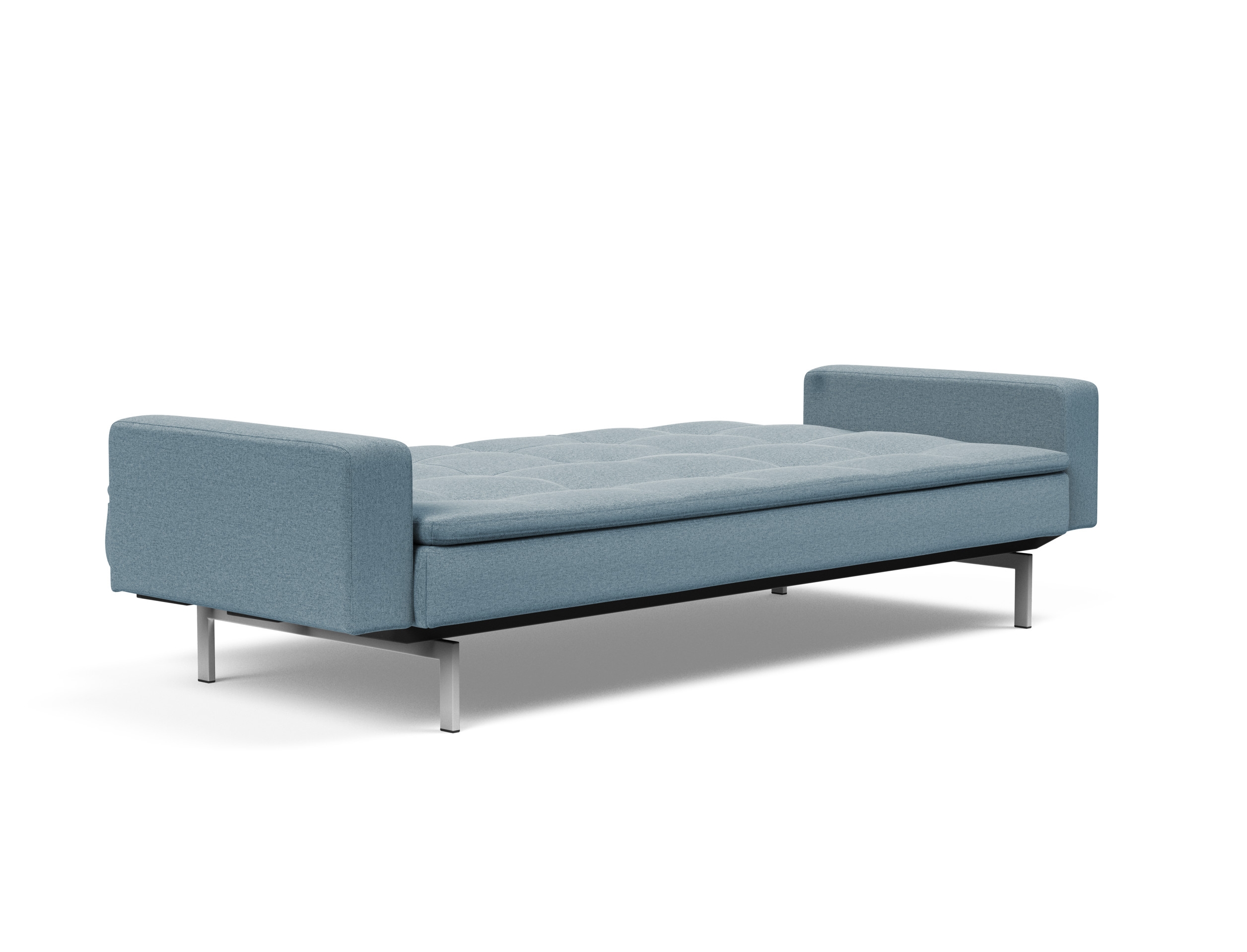Dublexo Deluxe Fabric Sofa Bed w/Arms & Stainless Steel Legs
