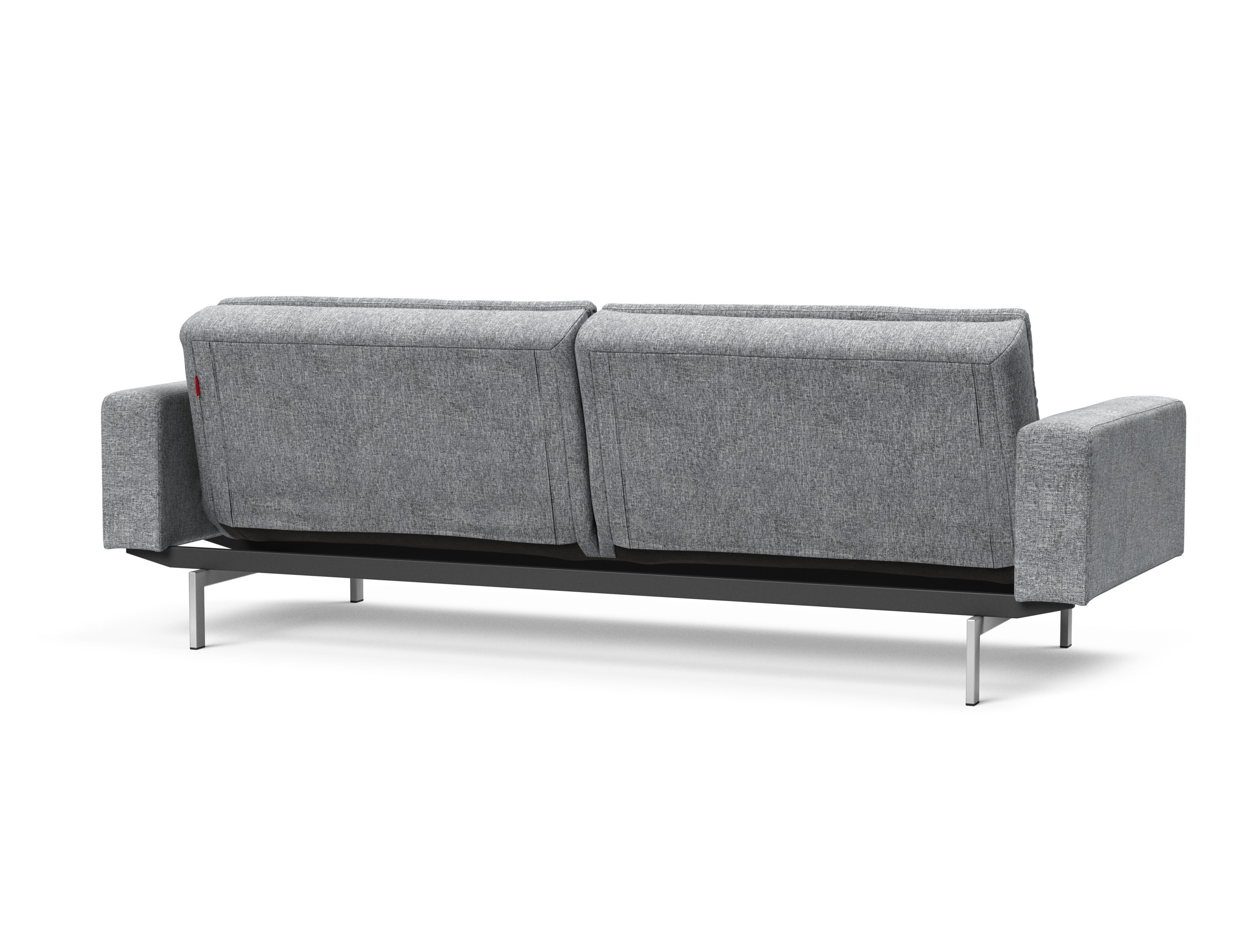 Dublexo Deluxe Fabric Sofa Bed w/Arms & Stainless Steel Legs