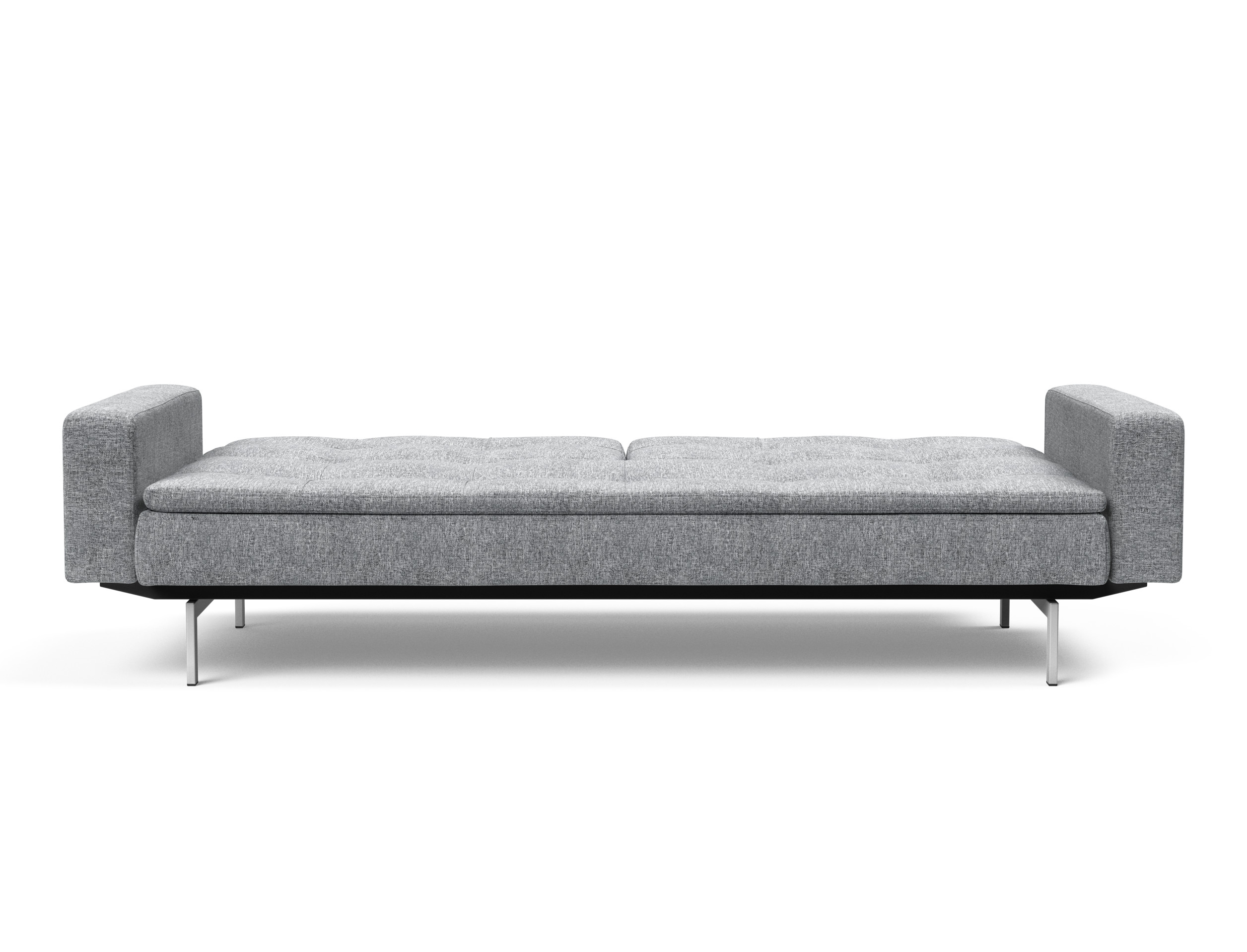 Dublexo Deluxe Fabric Sofa Bed w/Arms & Stainless Steel Legs