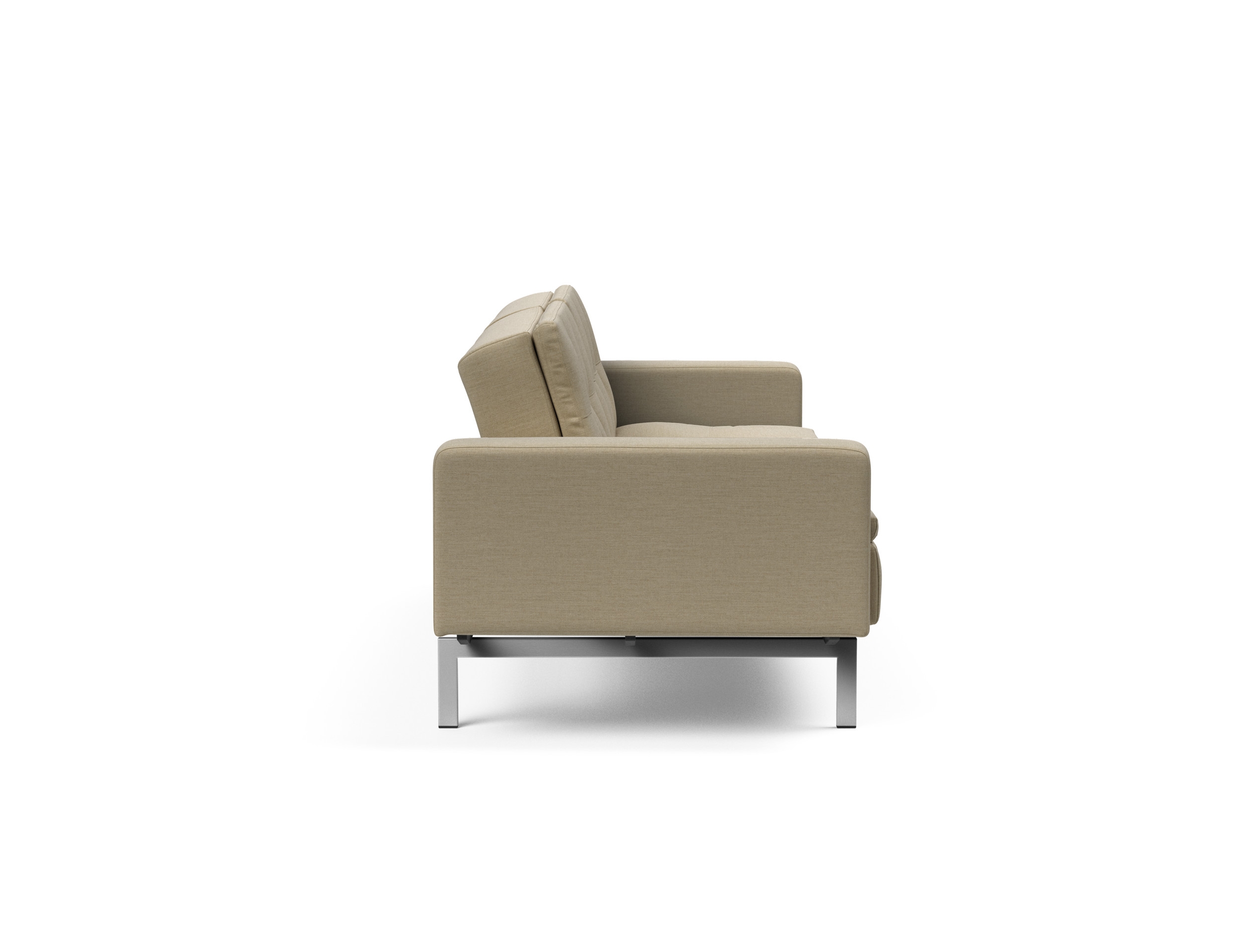 Dublexo Deluxe Fabric Sofa Bed w/Arms & Stainless Steel Legs