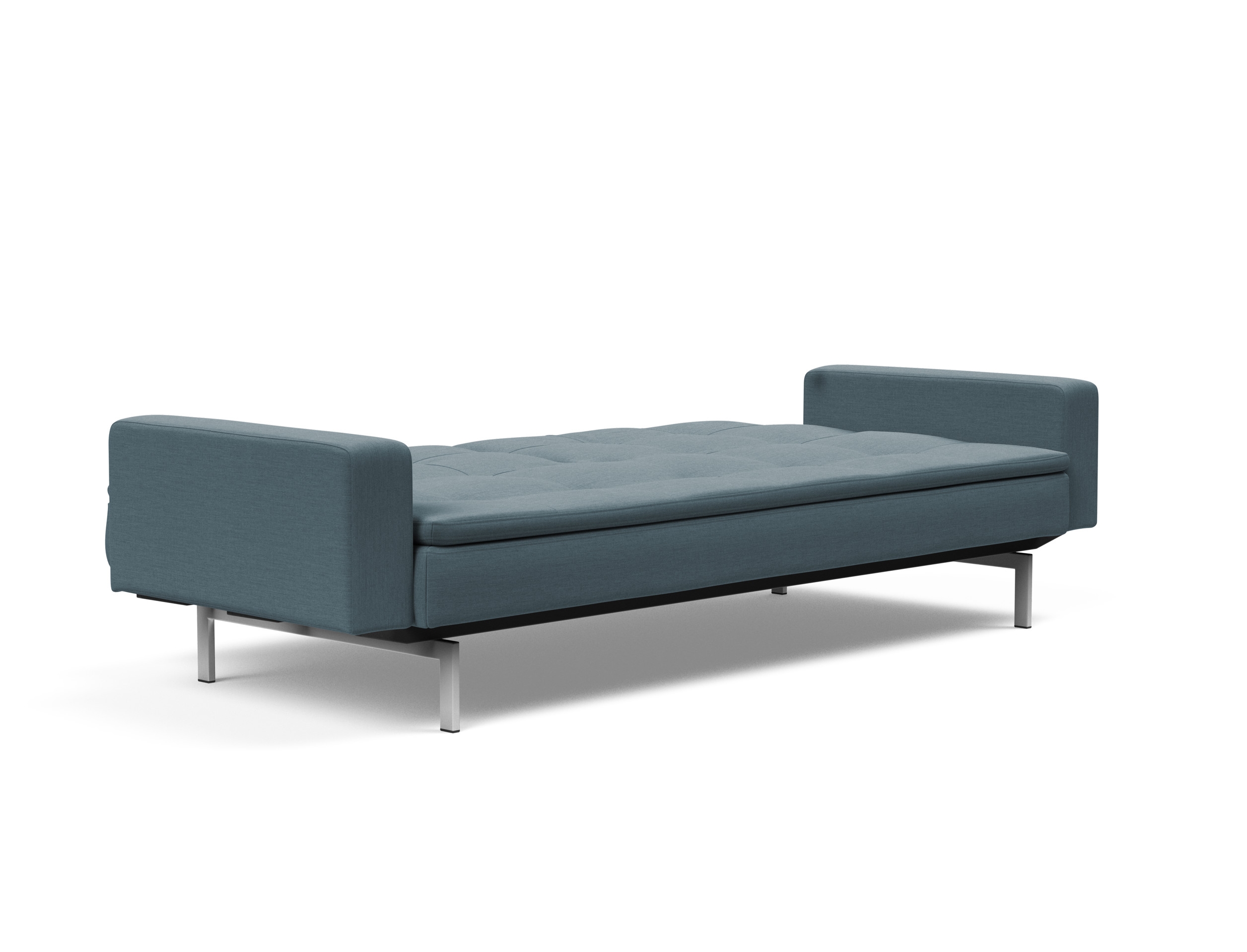 Dublexo Deluxe Fabric Sofa Bed w/Arms & Stainless Steel Legs