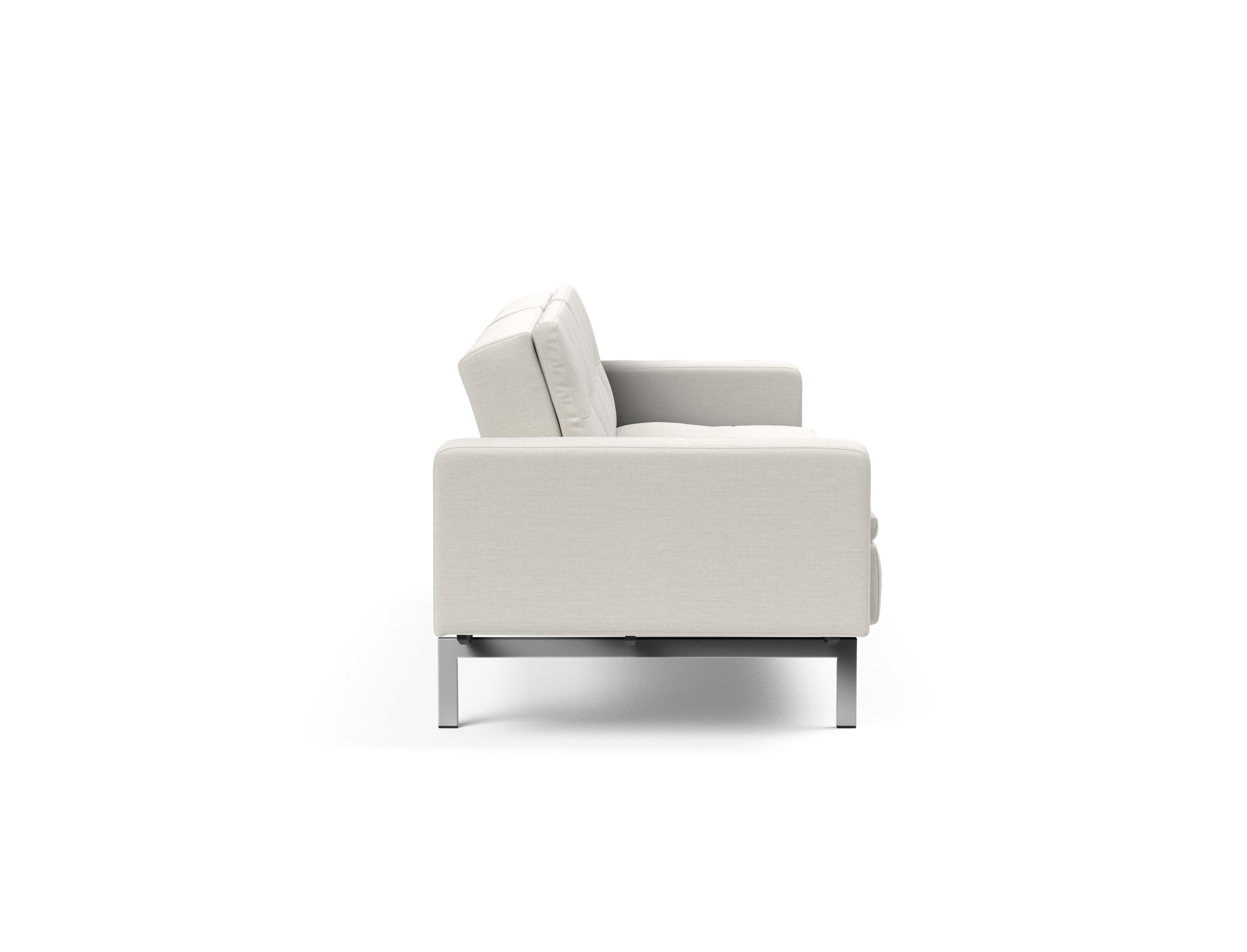 Dublexo Deluxe Fabric Sofa Bed w/Arms & Stainless Steel Legs