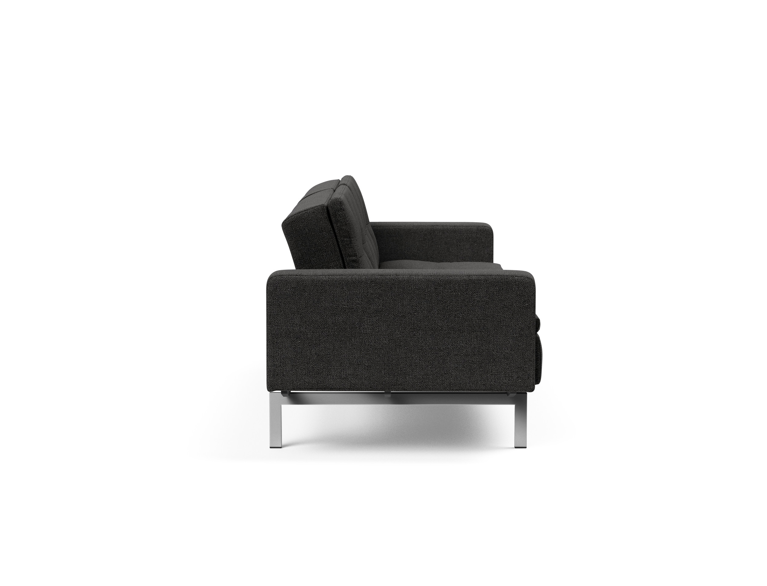 Dublexo Deluxe Fabric Sofa Bed w/Arms & Stainless Steel Legs
