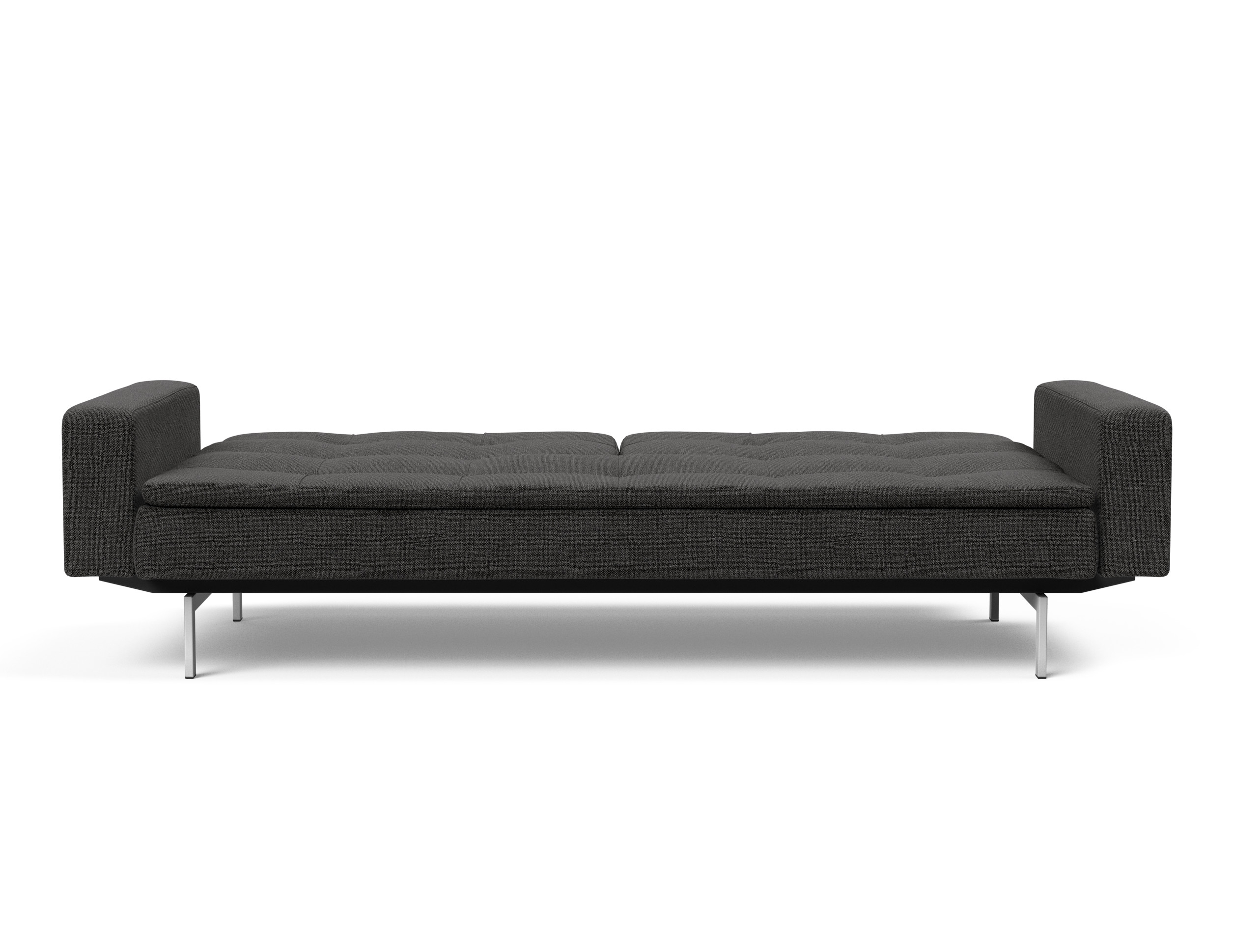 Dublexo Deluxe Fabric Sofa Bed w/Arms & Stainless Steel Legs