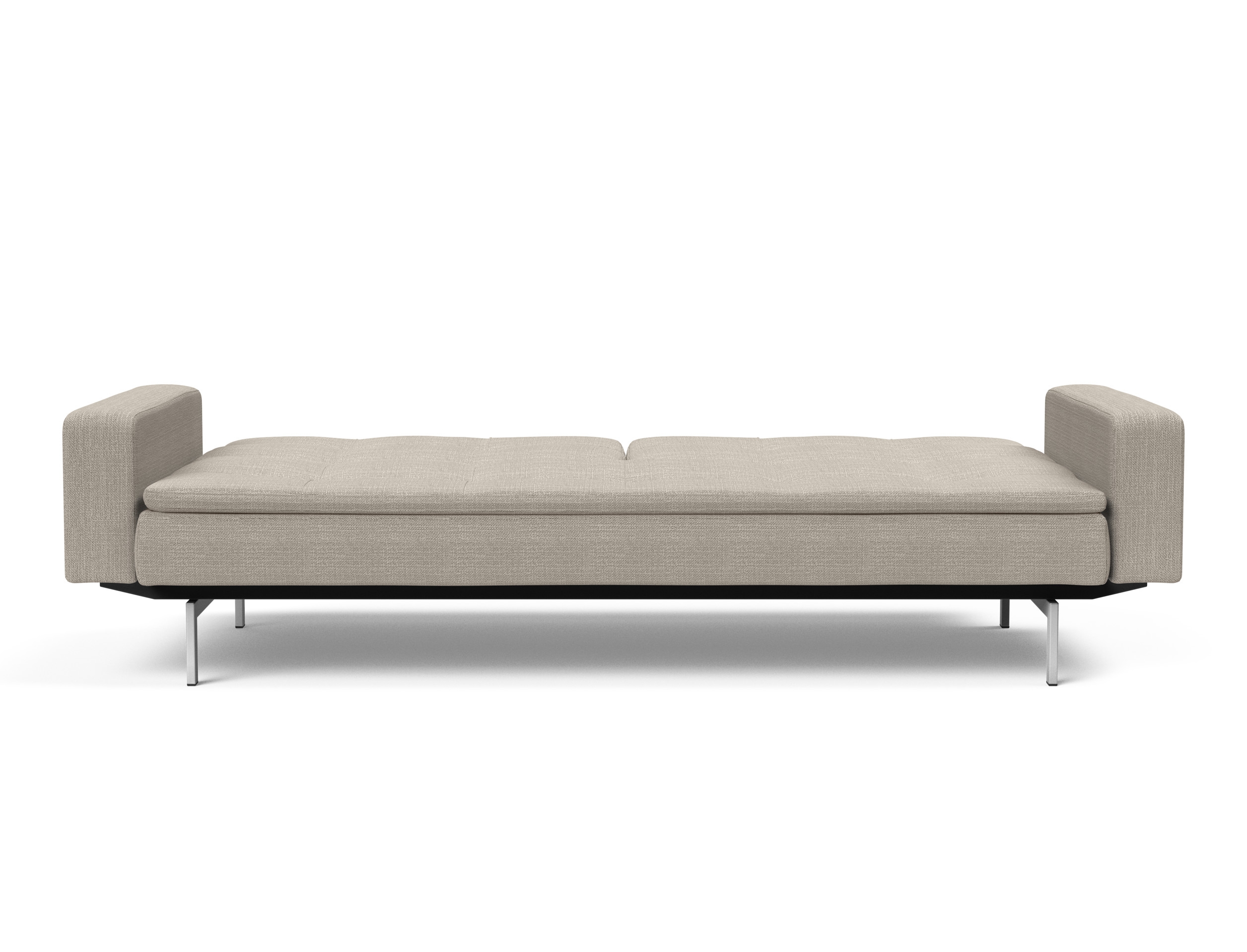 Dublexo Deluxe Fabric Sofa Bed w/Arms & Stainless Steel Legs