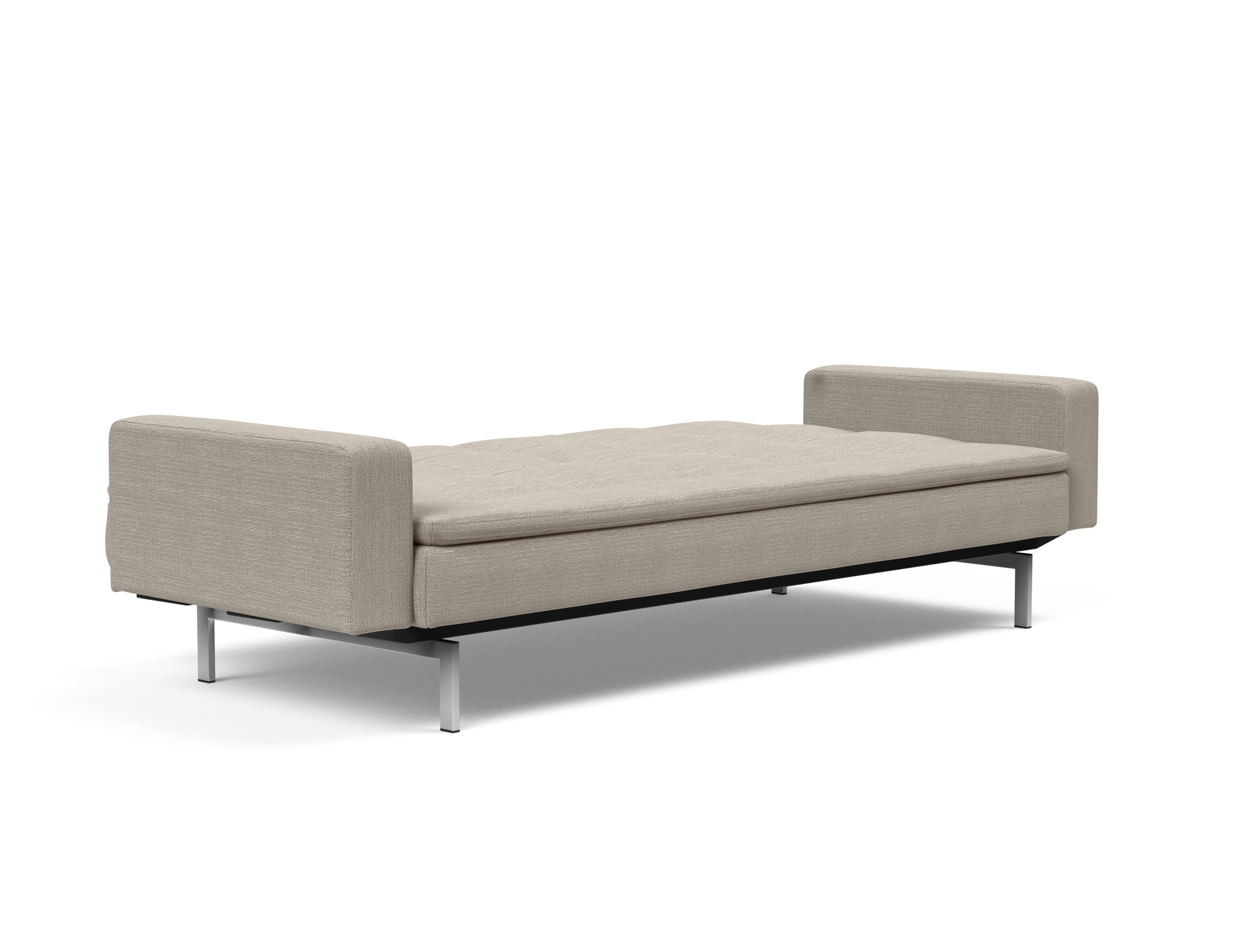 Dublexo Deluxe Fabric Sofa Bed w/Arms & Stainless Steel Legs