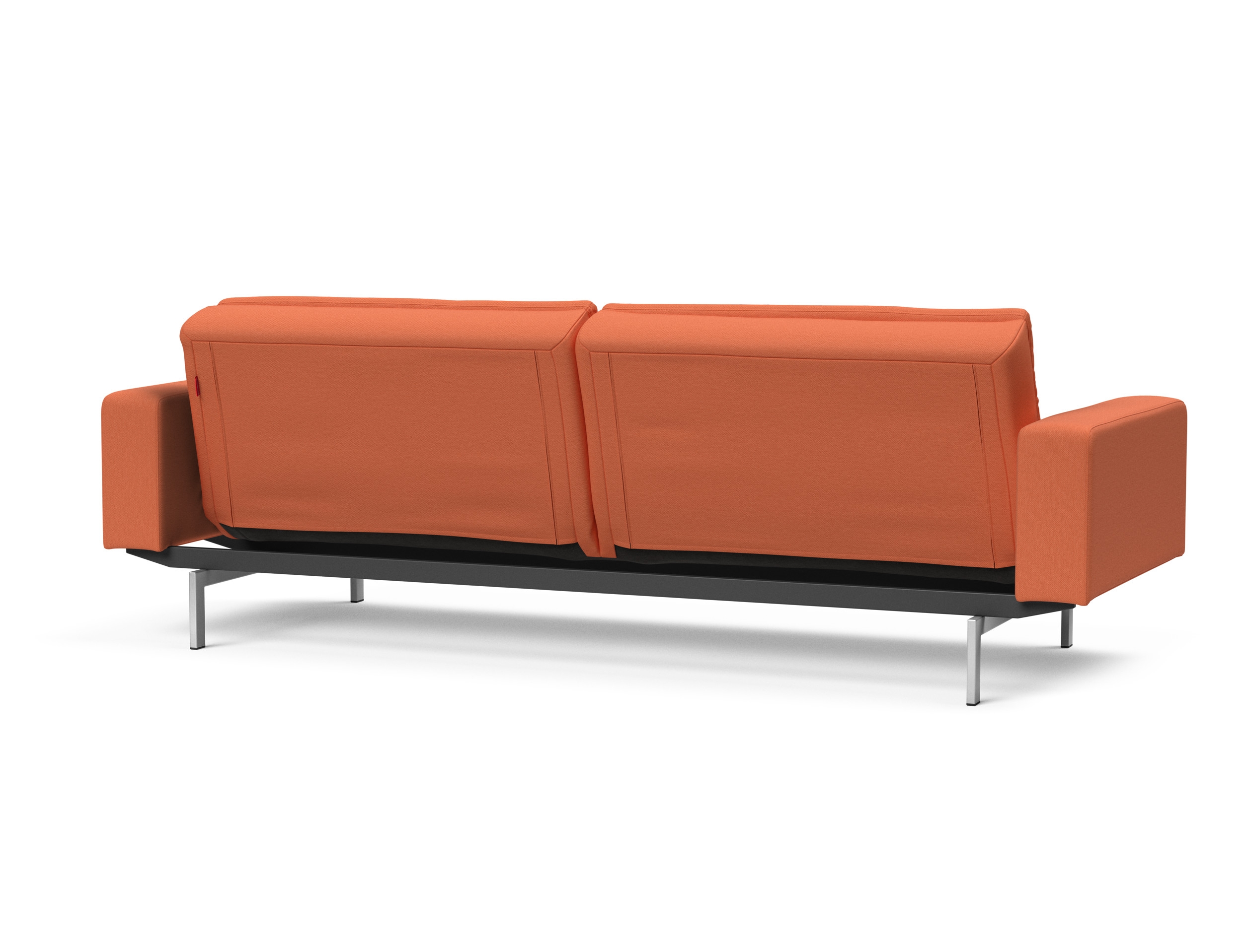 Dublexo Deluxe Fabric Sofa Bed w/Arms & Stainless Steel Legs