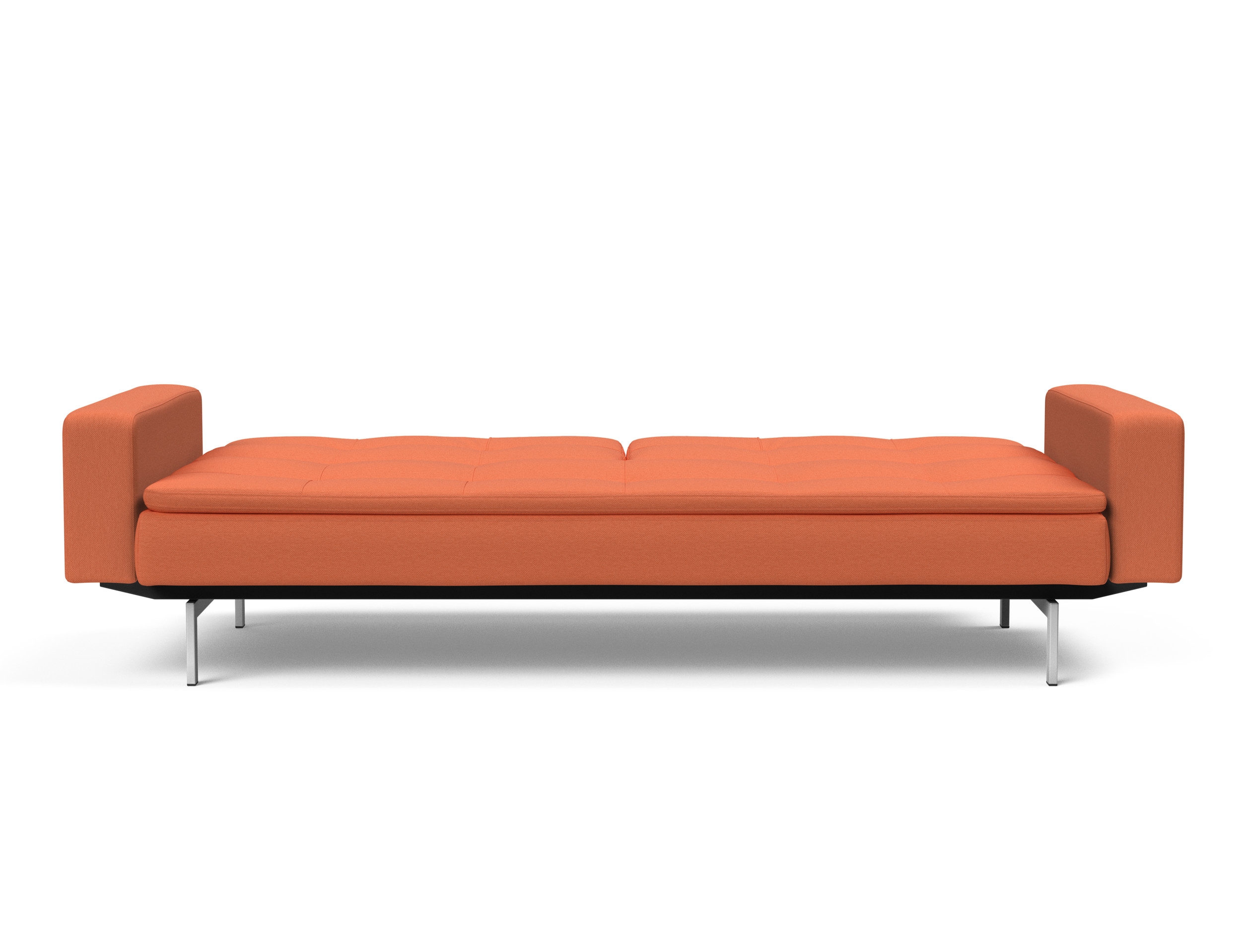 Dublexo Deluxe Fabric Sofa Bed w/Arms & Stainless Steel Legs