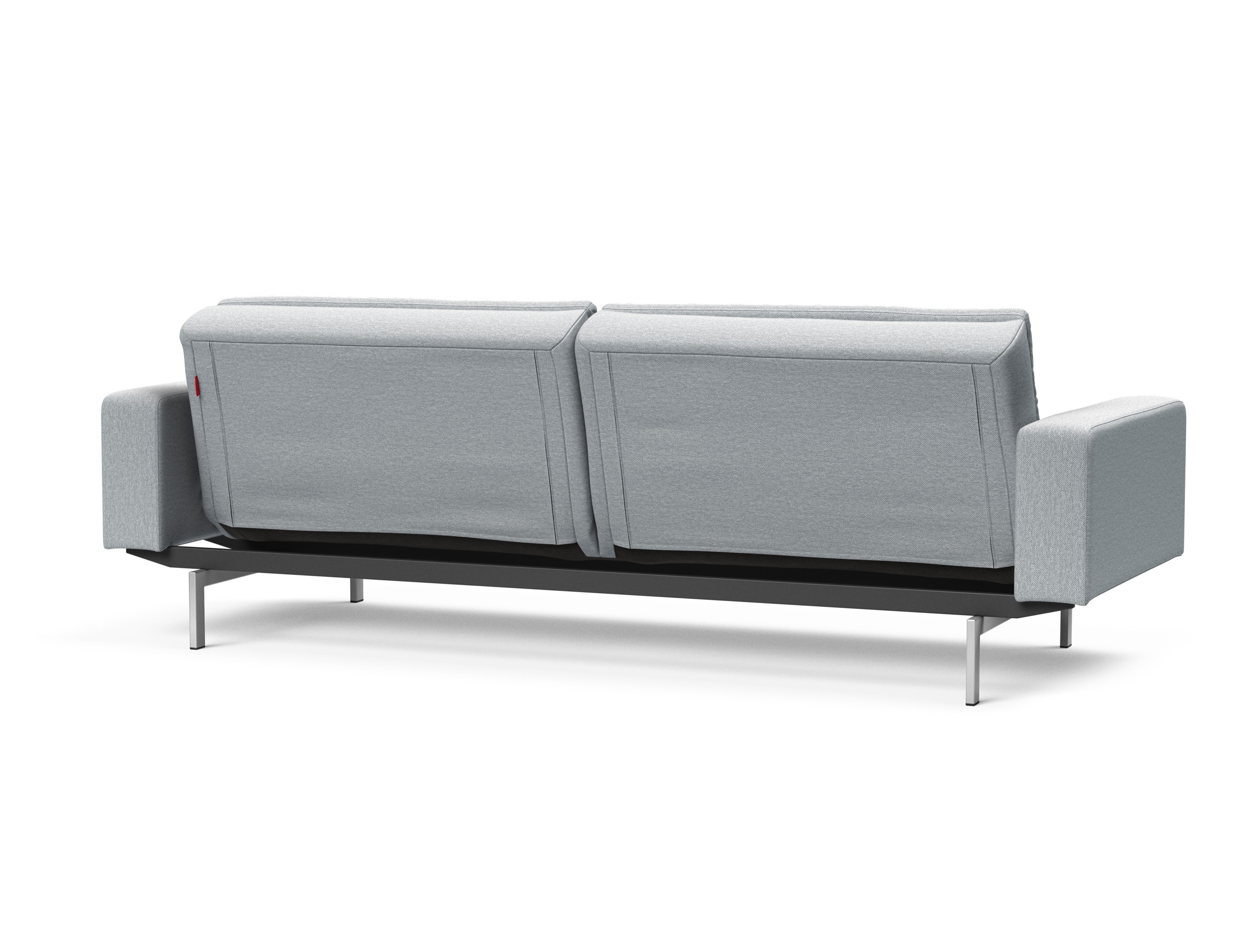 Dublexo Deluxe Fabric Sofa Bed w/Arms & Stainless Steel Legs