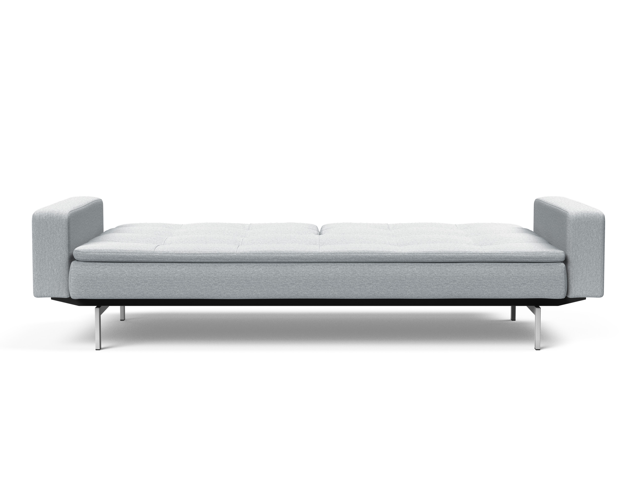 Dublexo Deluxe Fabric Sofa Bed w/Arms & Stainless Steel Legs