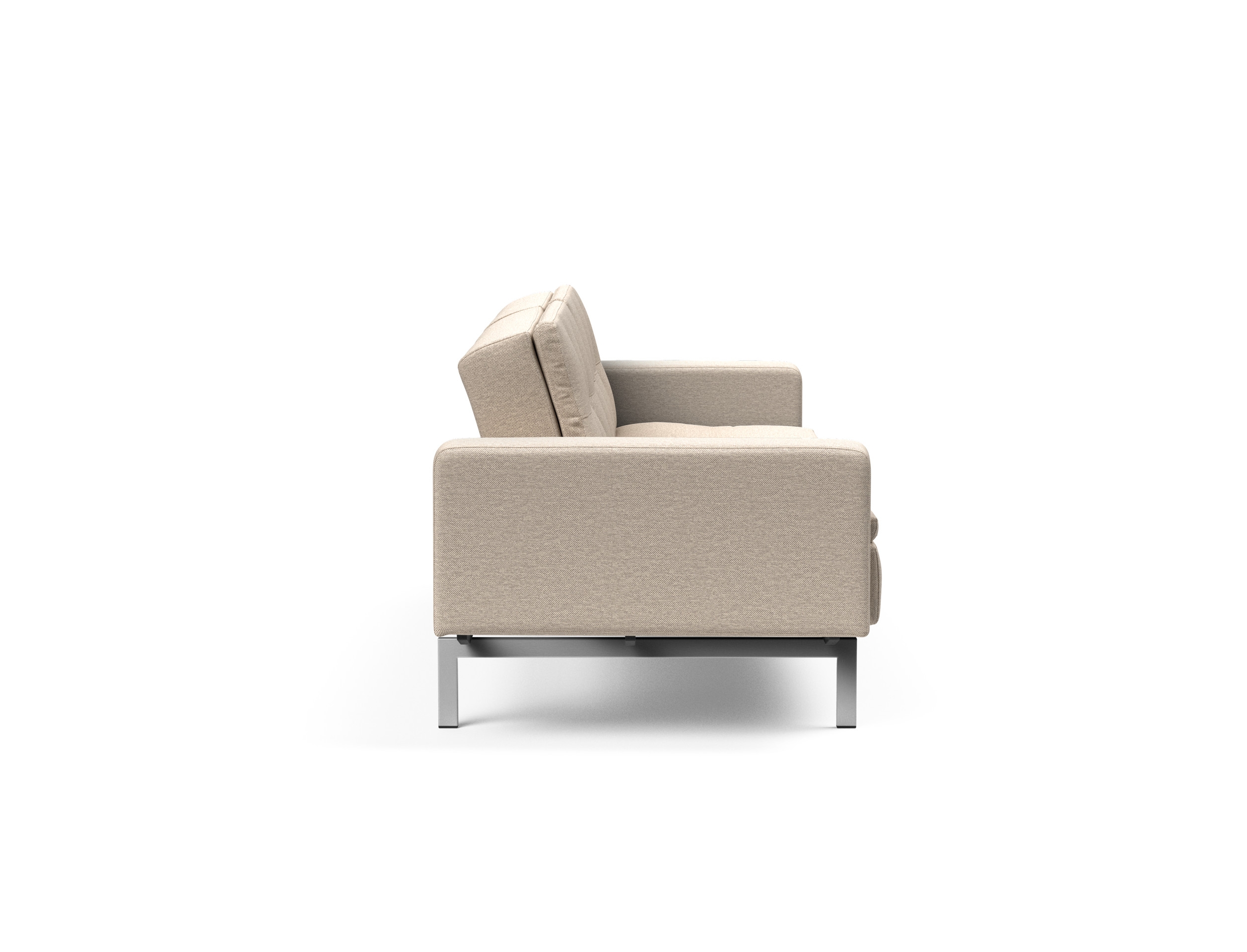 Dublexo Deluxe Fabric Sofa Bed w/Arms & Stainless Steel Legs