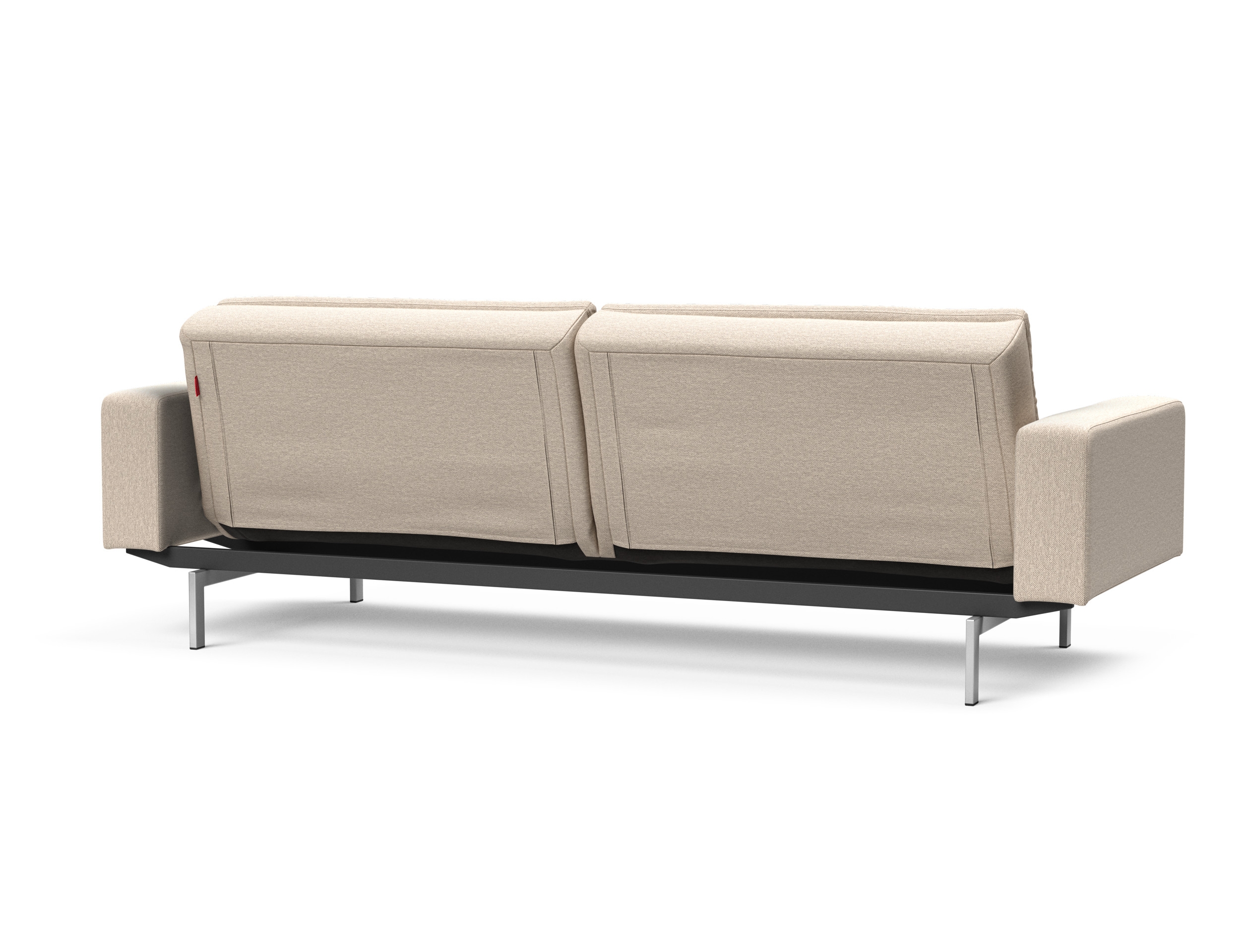 Dublexo Deluxe Fabric Sofa Bed w/Arms & Stainless Steel Legs