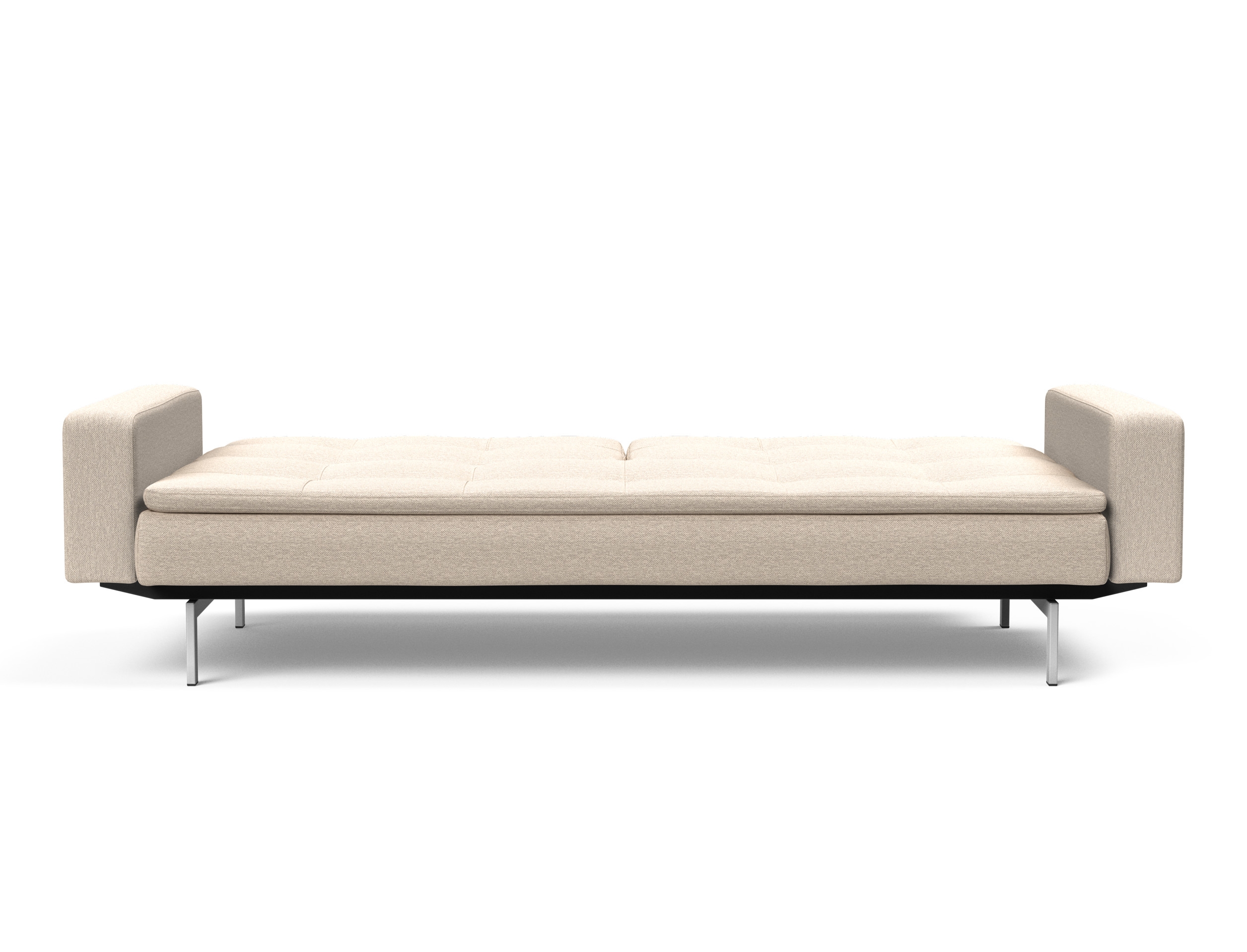 Dublexo Deluxe Fabric Sofa Bed w/Arms & Stainless Steel Legs
