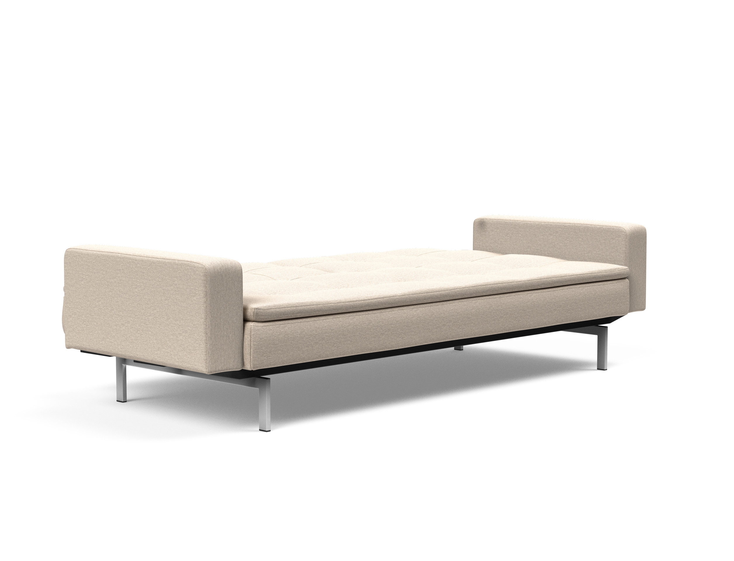 Dublexo Deluxe Fabric Sofa Bed w/Arms & Stainless Steel Legs