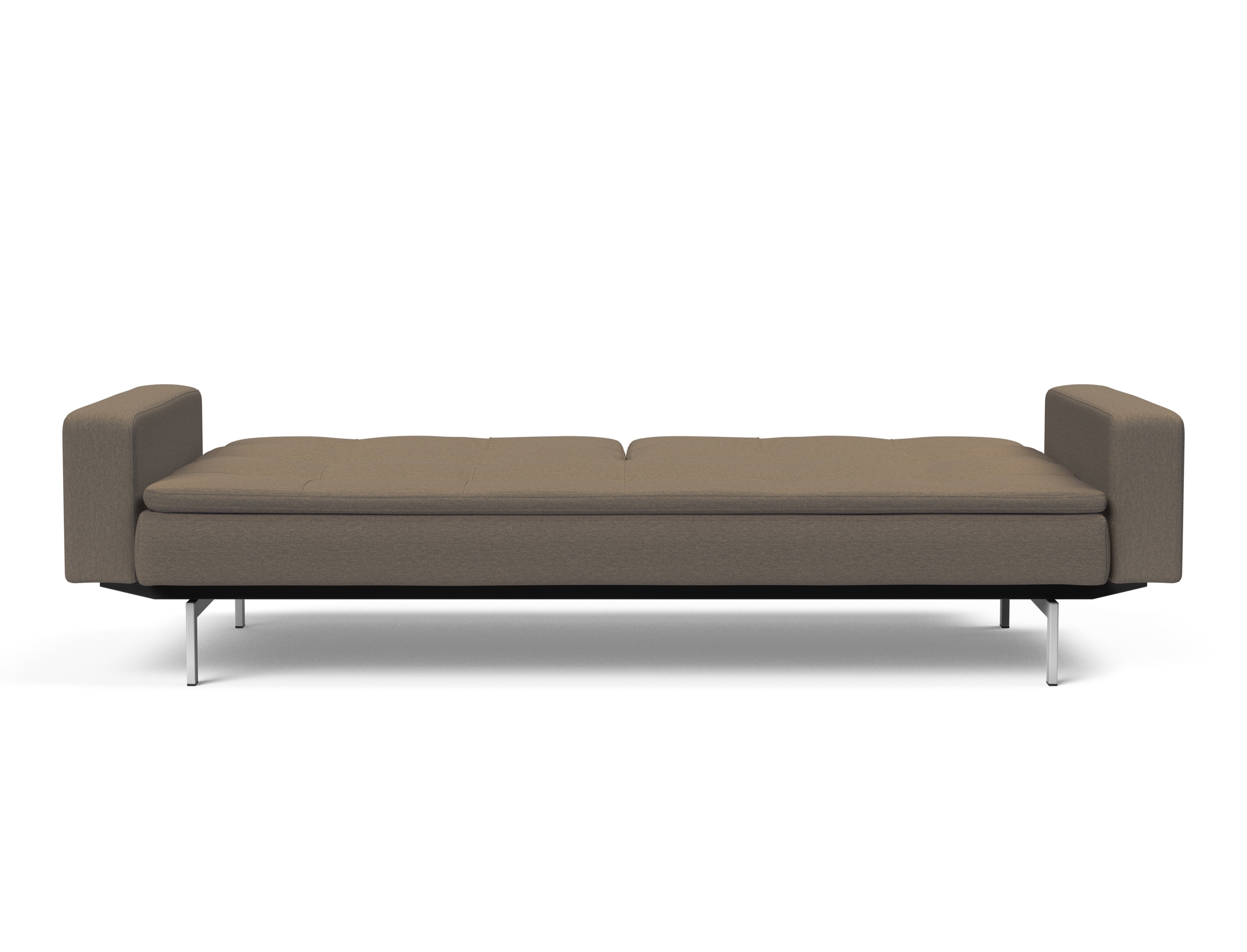 Dublexo Deluxe Fabric Sofa Bed w/Arms & Stainless Steel Legs