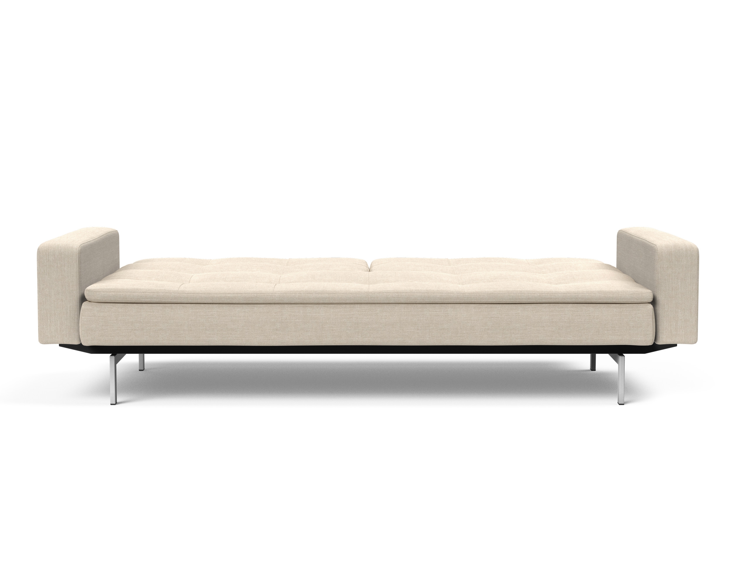 Dublexo Deluxe Fabric Sofa Bed w/Arms & Stainless Steel Legs