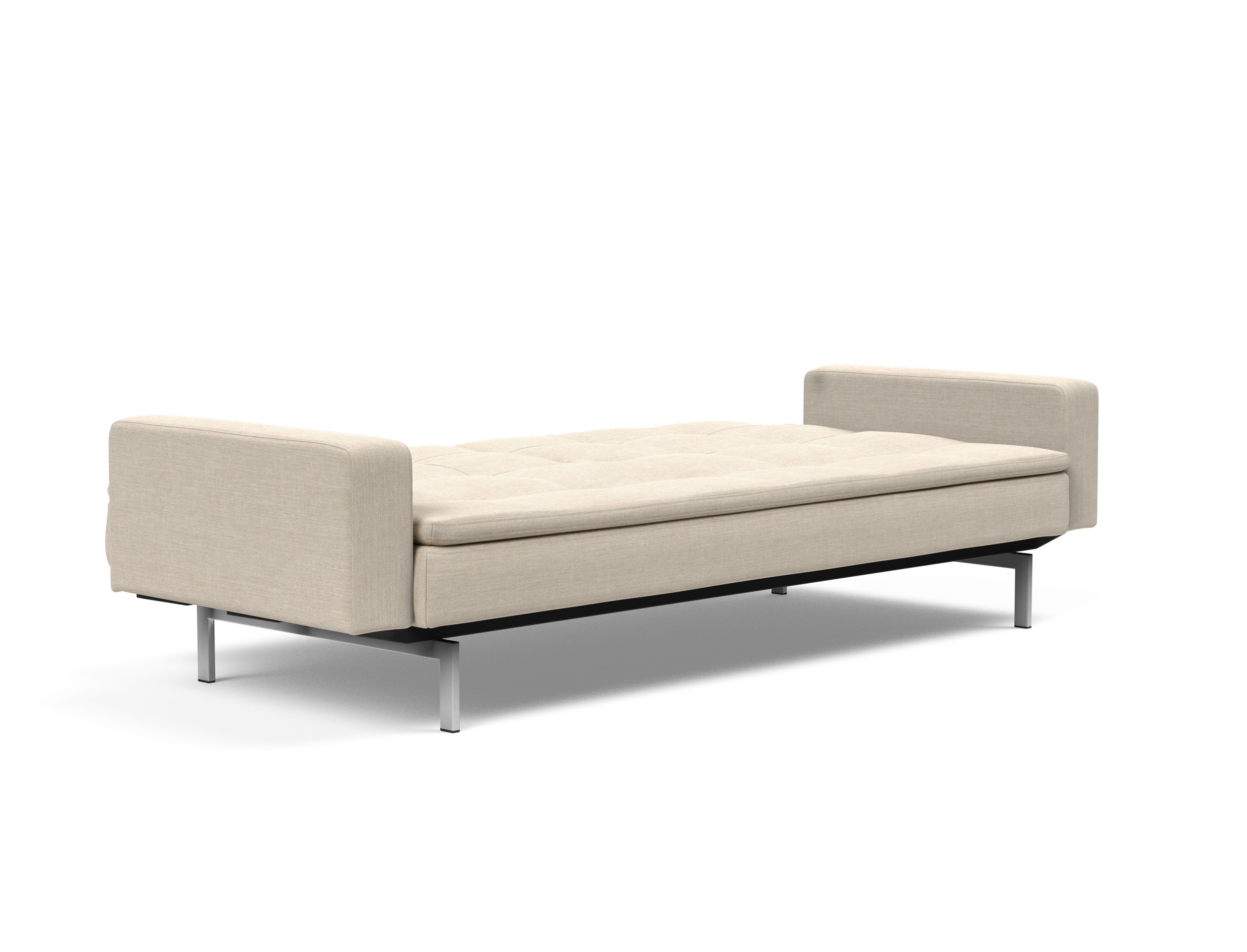 Dublexo Deluxe Fabric Sofa Bed w/Arms & Stainless Steel Legs